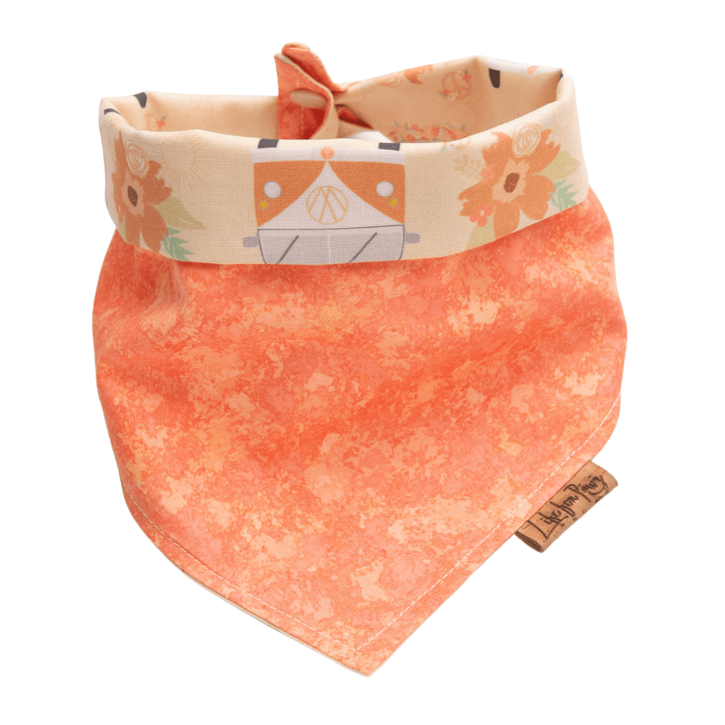 Dog bandana Reversible Flower Camper Dog Bandana - Life for Pawz - Reversible Dog Bandana