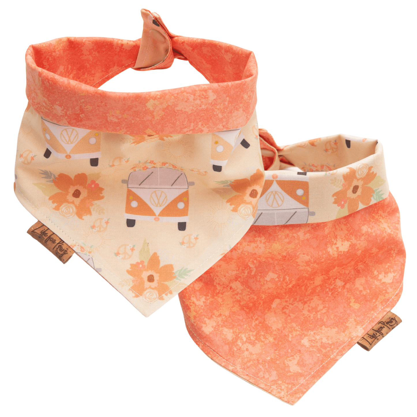 Dog bandana Reversible Flower Camper Dog Bandana - Life for Pawz - Reversible Dog Bandana