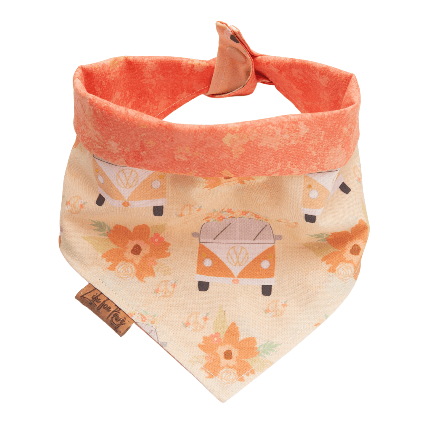 Dog bandana Reversible Flower Camper Dog Bandana - Life for Pawz - Reversible Dog Bandana