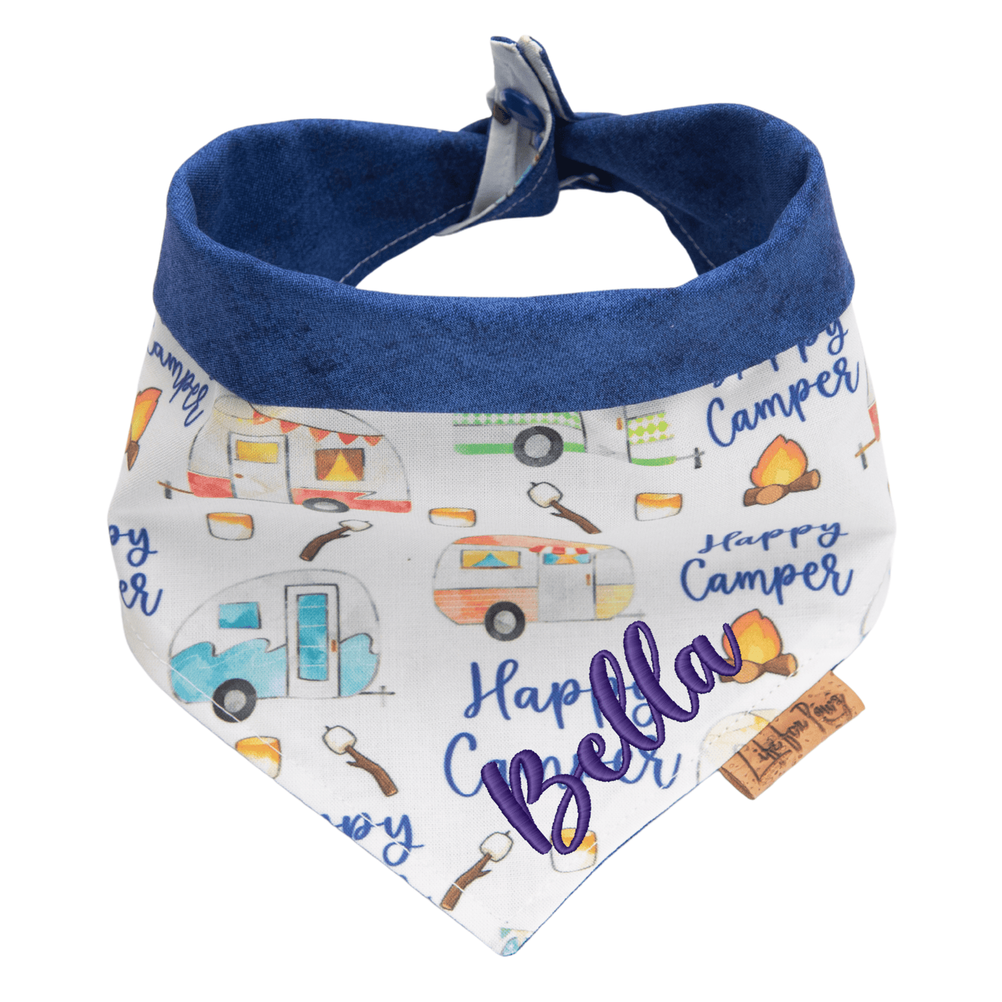 Dog bandana Reversible Happy Camper Dog Bandana - Life for Pawz - Reversible Dog Bandana