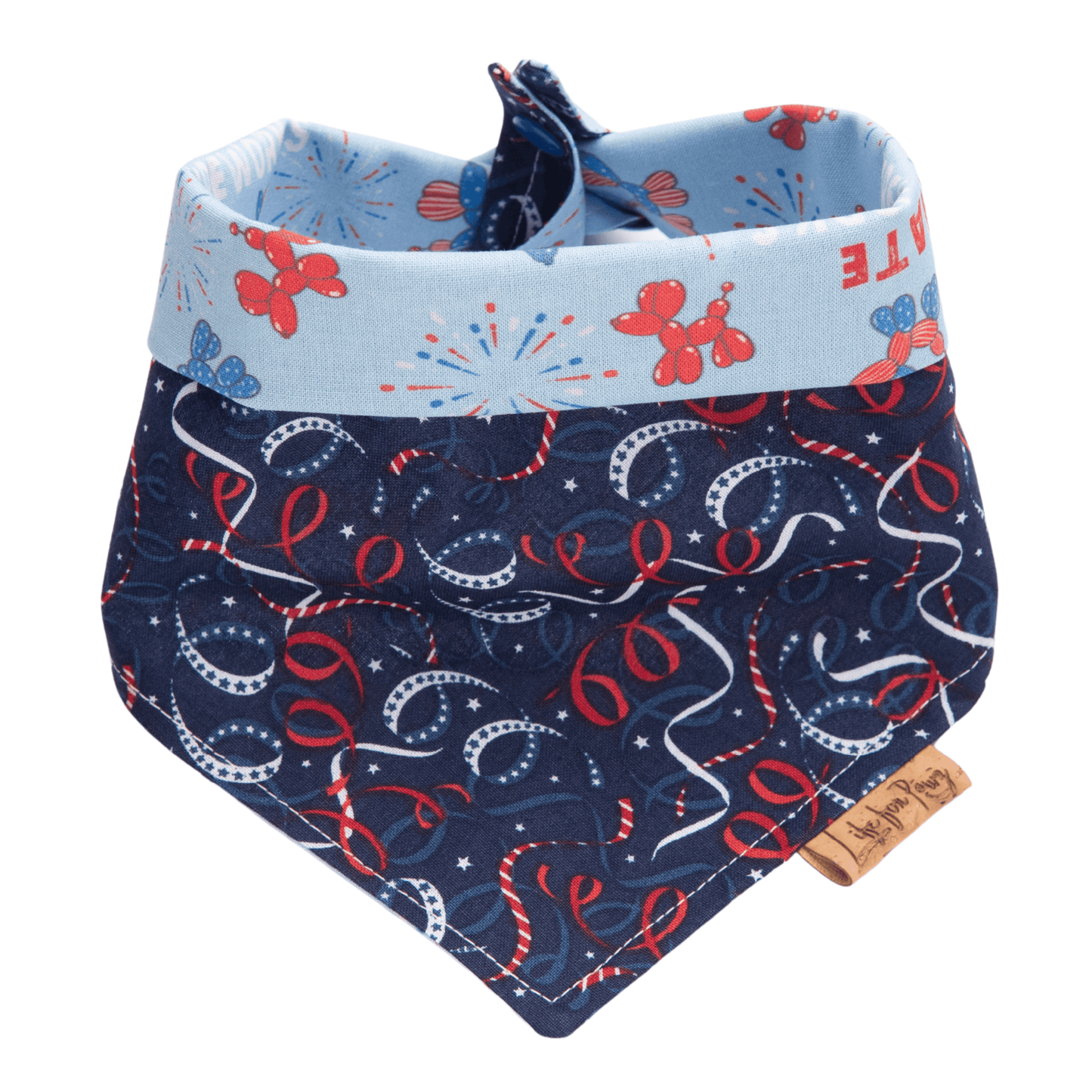 Dog bandana Reversible I Hate Fireworks Dog Bandana - Life for Pawz - Reversible Dog Bandana