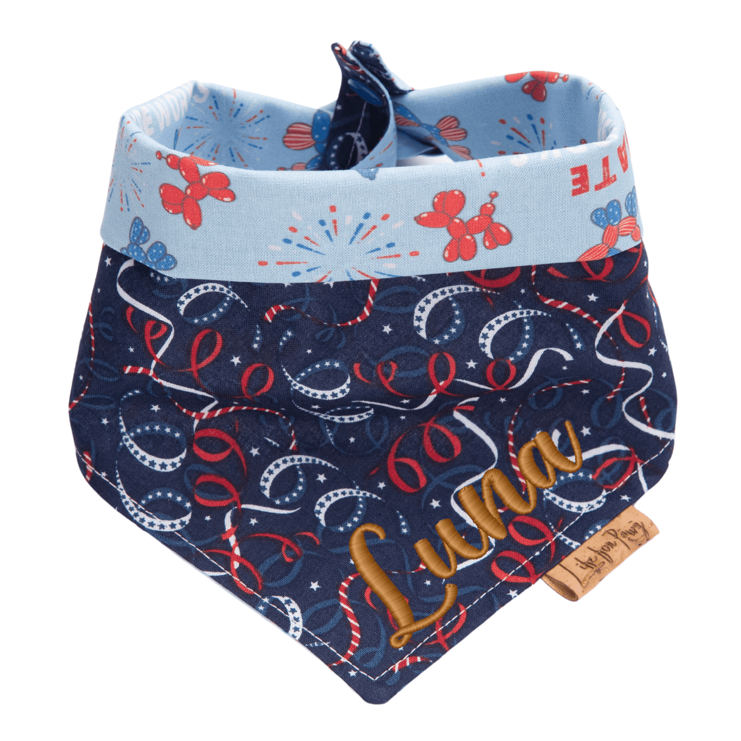 Dog bandana Reversible I Hate Fireworks Dog Bandana - Life for Pawz - Reversible Dog Bandana