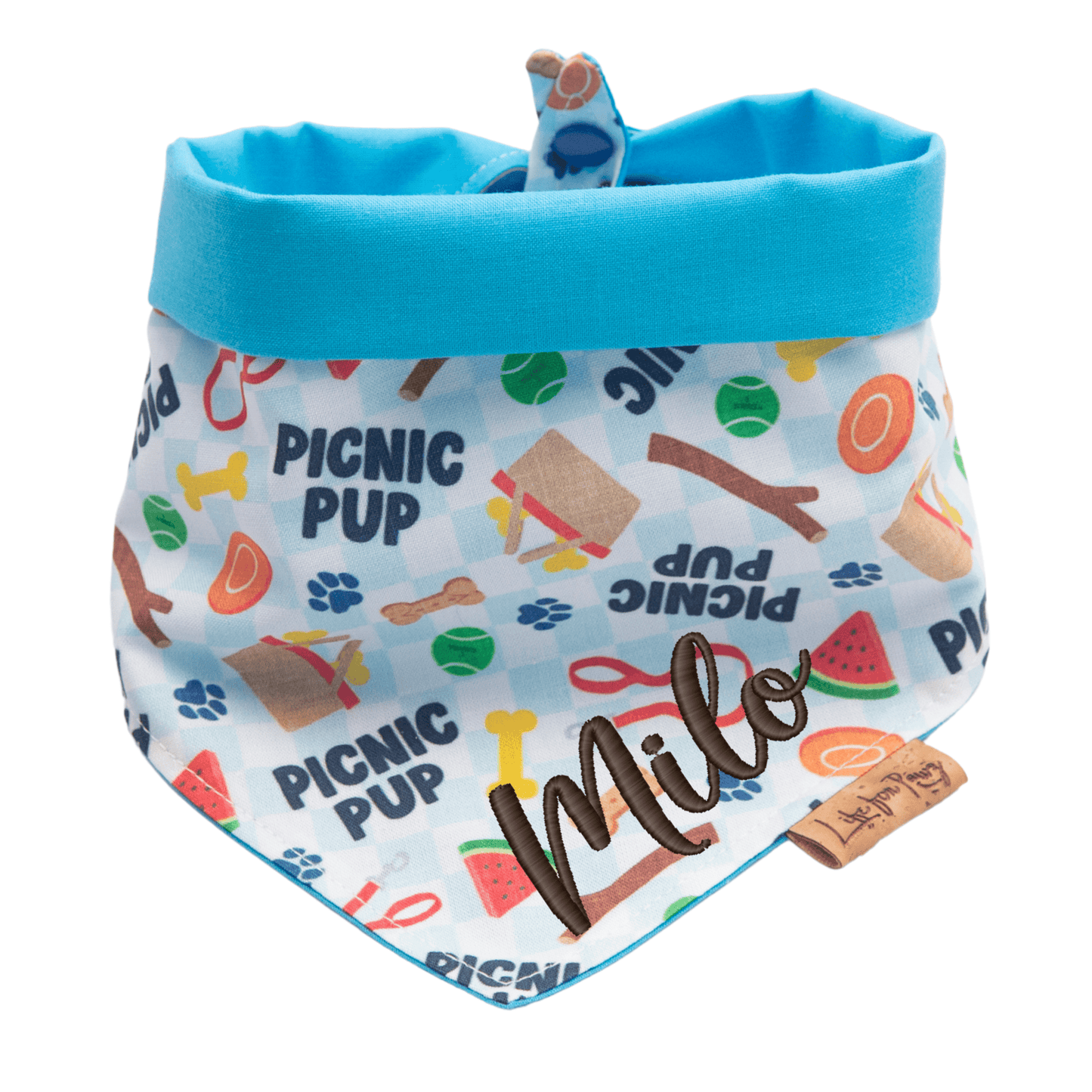 Dog bandana Reversible Picnic Pup Dog Bandana - Life for Pawz - Reversible Dog Bandana