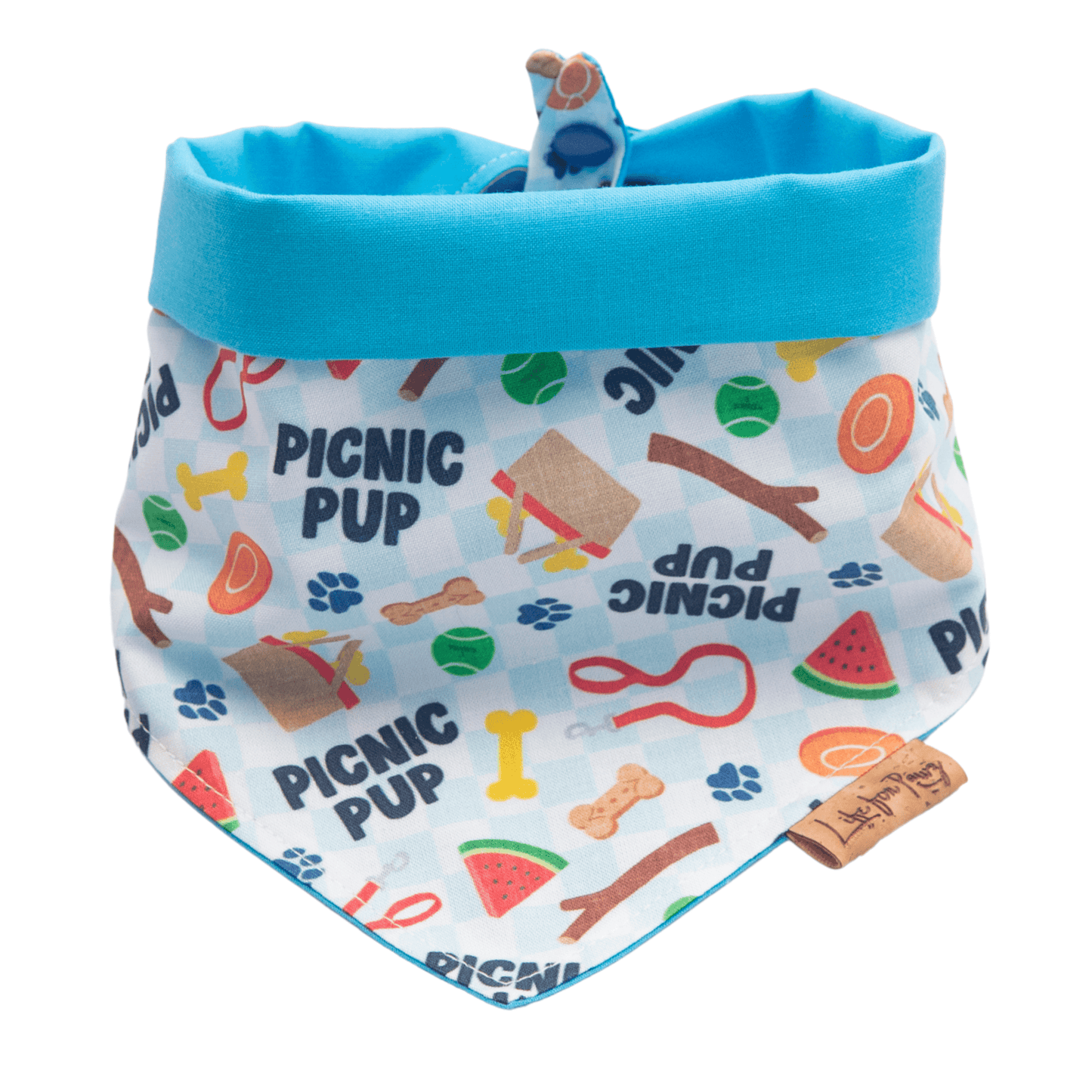 Dog bandana Reversible Picnic Pup Dog Bandana - Life for Pawz - Reversible Dog Bandana