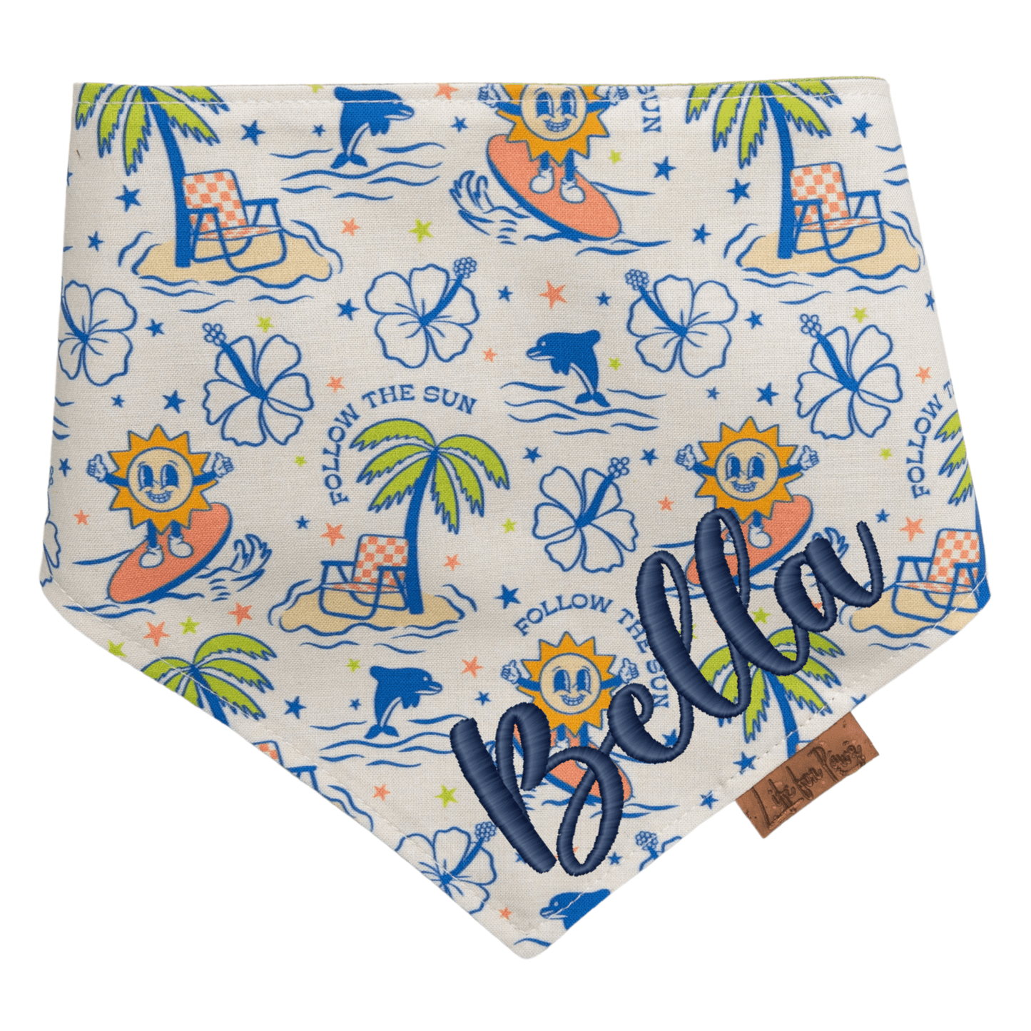 Dog bandana Reversible Summer Dog Bandana - Life for Pawz - Bone Clasp
