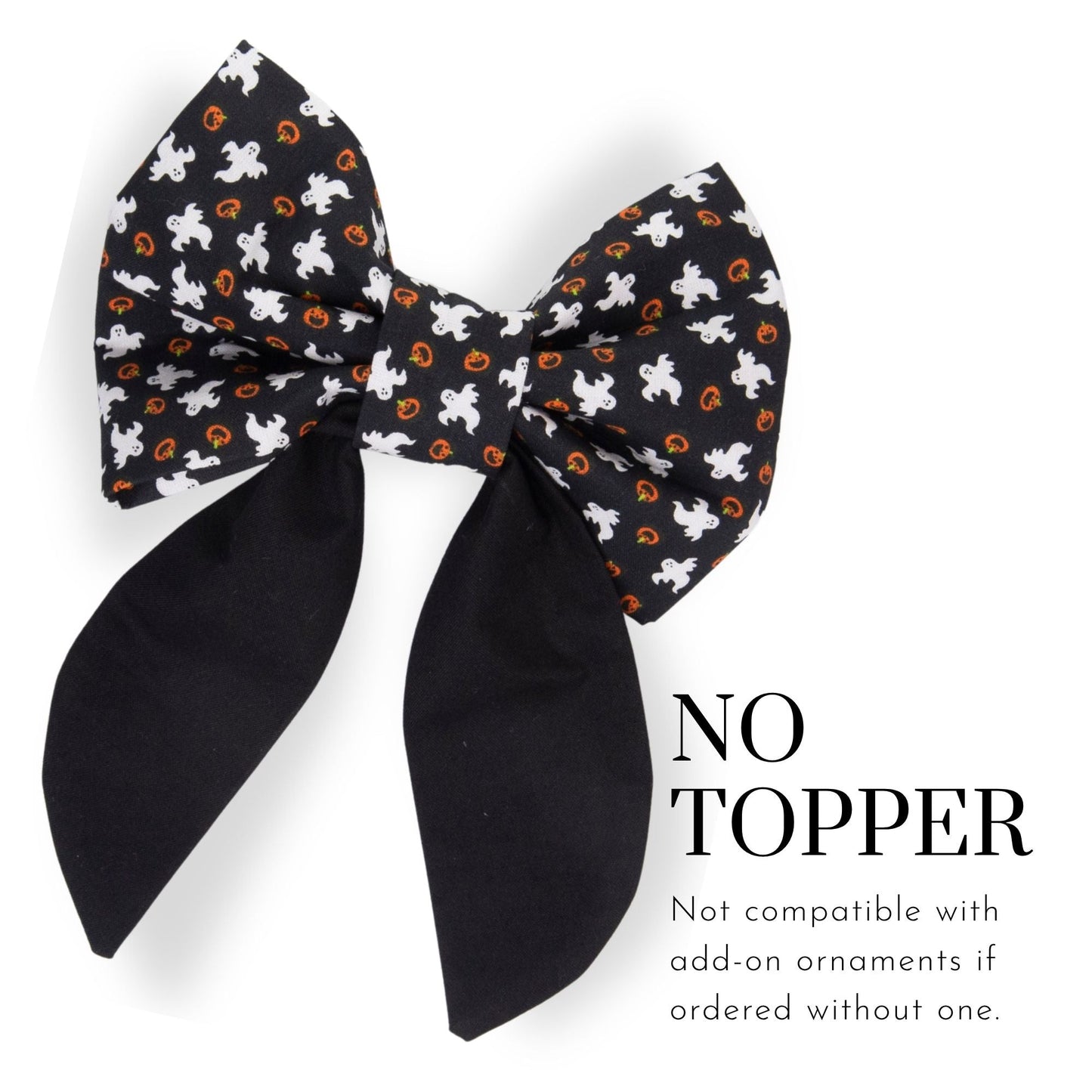 Sailor Bow Black Ghost Boo Bow by Life for Pawz – Handmade for pets