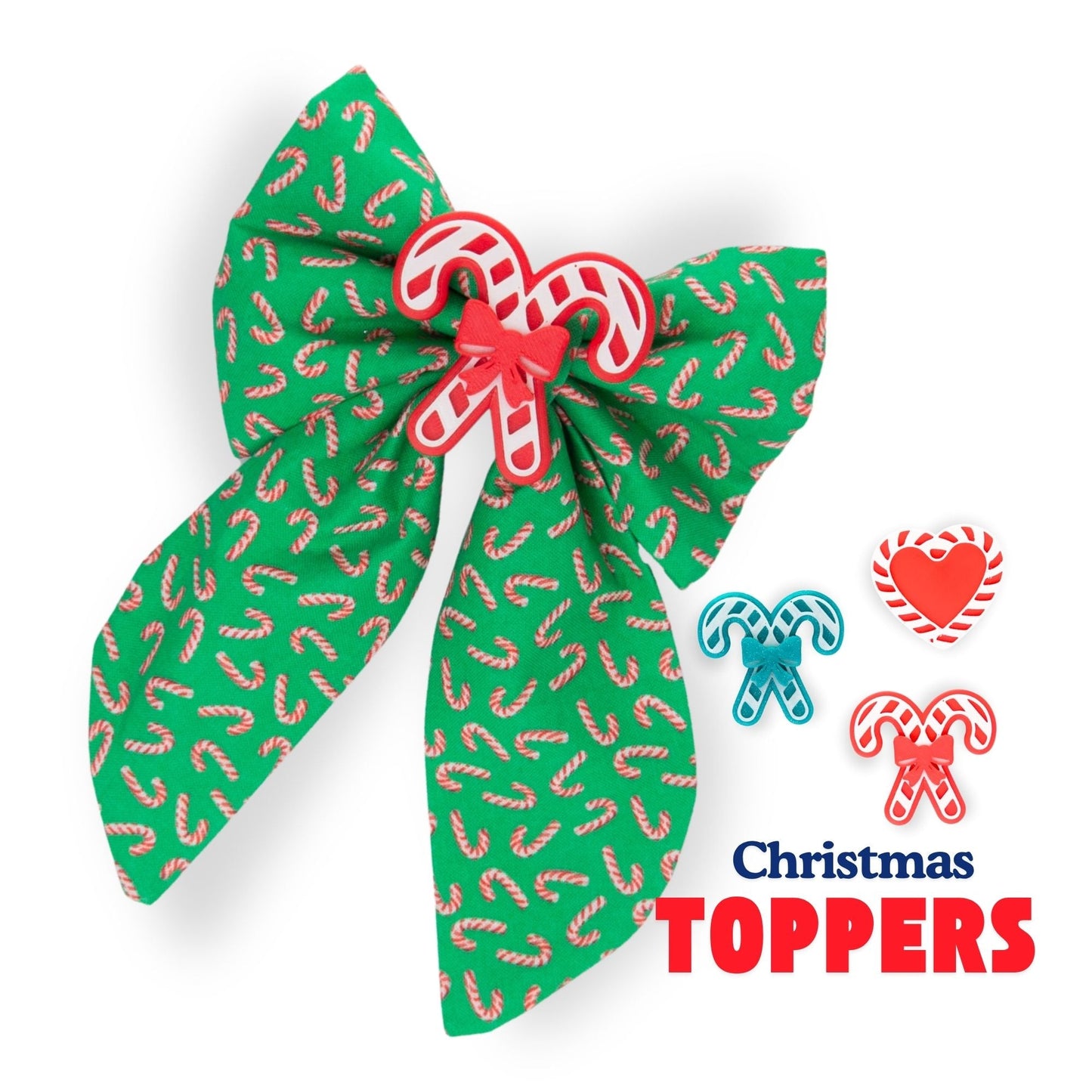 Sailor Bow Candy Cane Christmas Sailor Bow by Life for Pawz – Handmade for pets