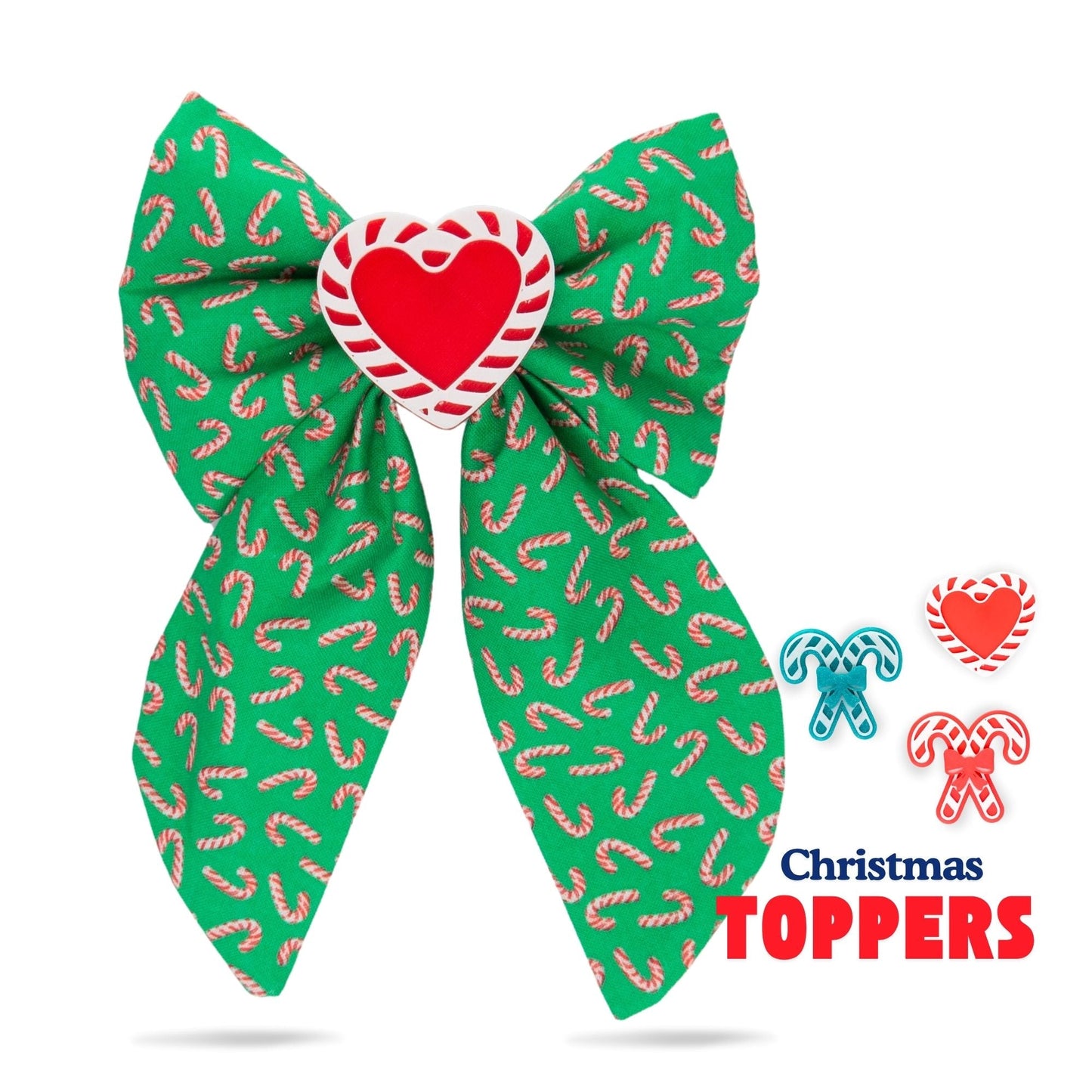 Sailor Bow Candy Cane Christmas Sailor Bow by Life for Pawz – Handmade for pets
