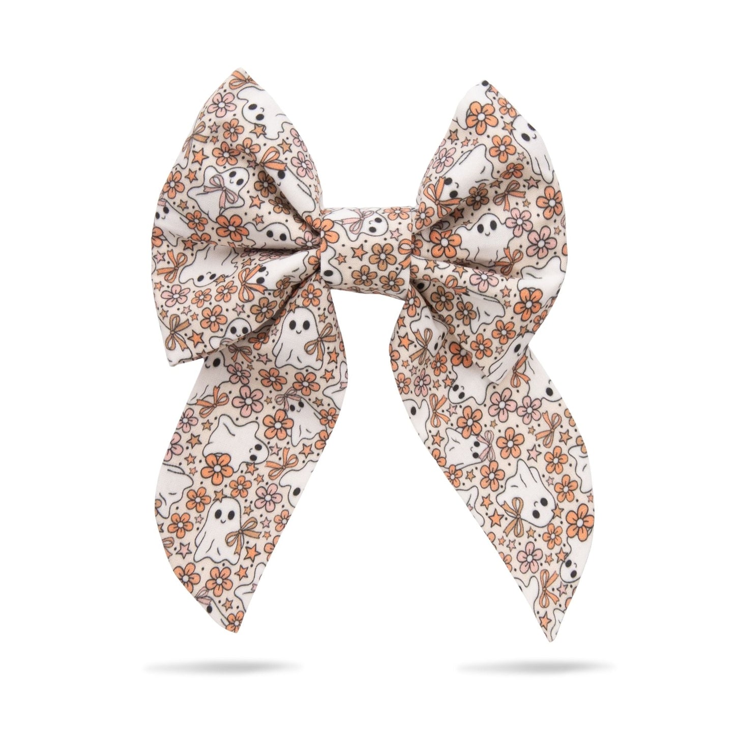 Sailor Bow Glow - in - the - Dark Ghost Gingham Bow by Life for Pawz – Handmade for pets