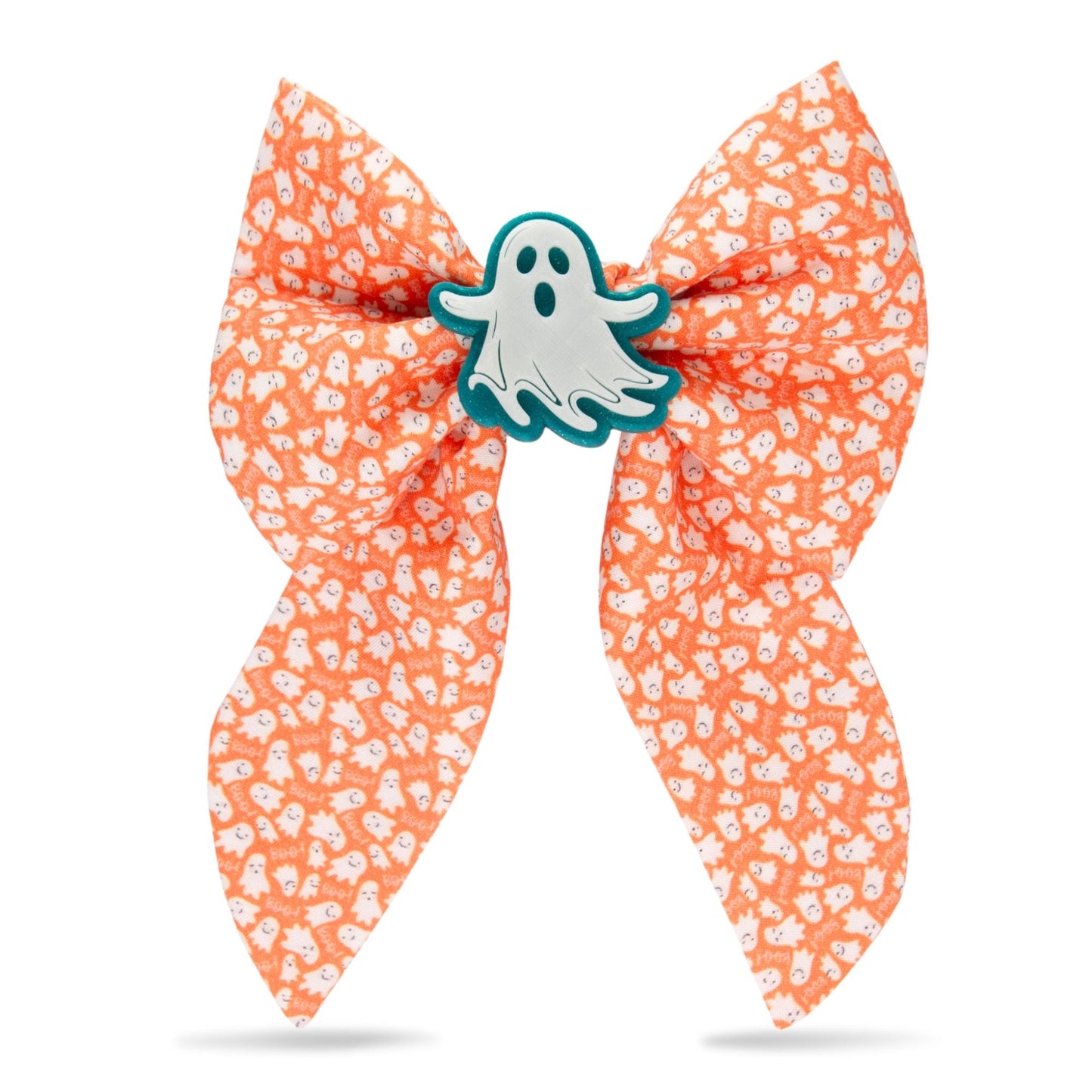 Sailor Bow Mini Ghost Orange Bow by Life for Pawz – Handmade for pets