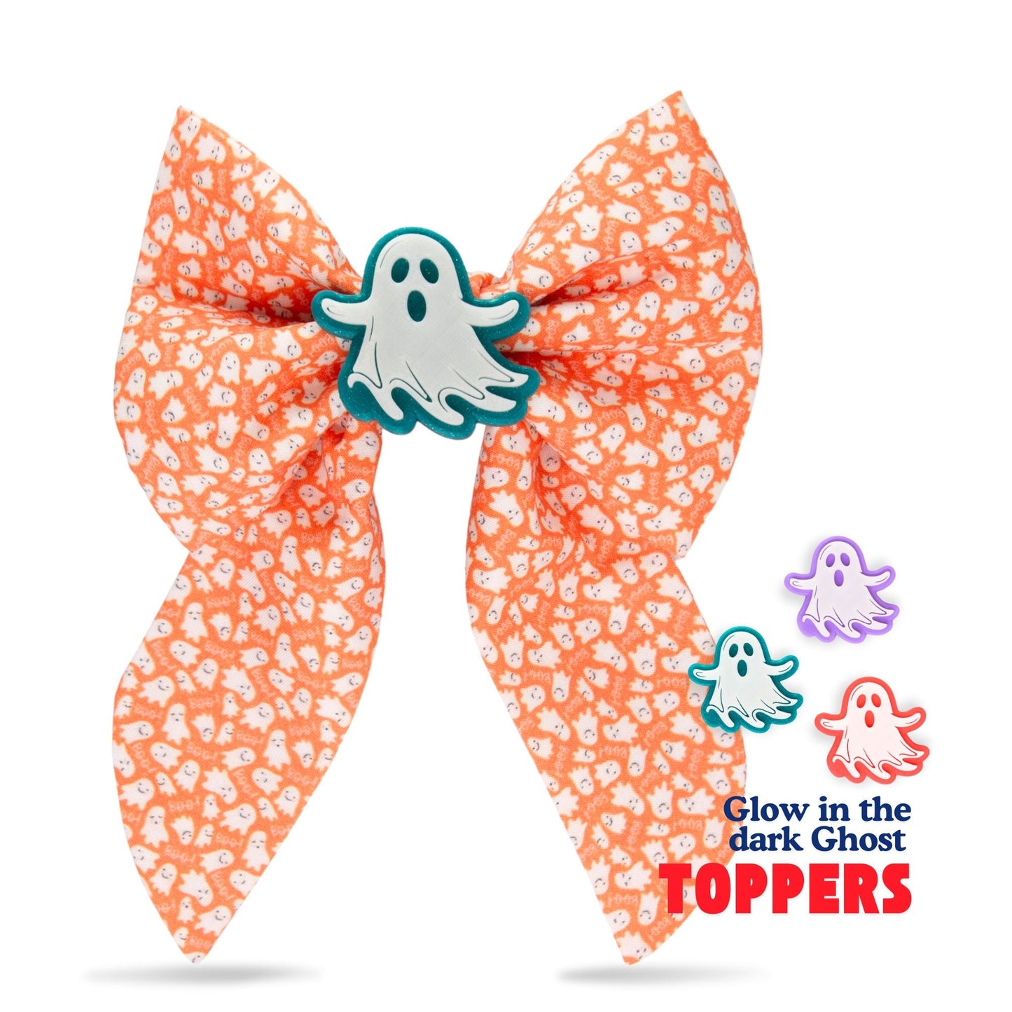 Sailor Bow Mini Ghost Orange Bow by Life for Pawz – Handmade for pets