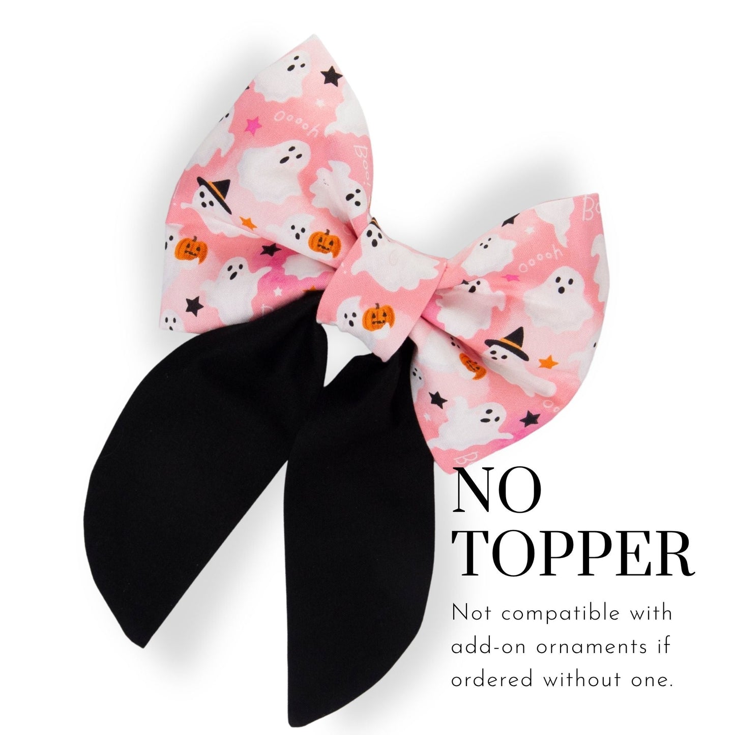 Sailor Bow Pink Ghost Boo Bow by Life for Pawz – Handmade for pets