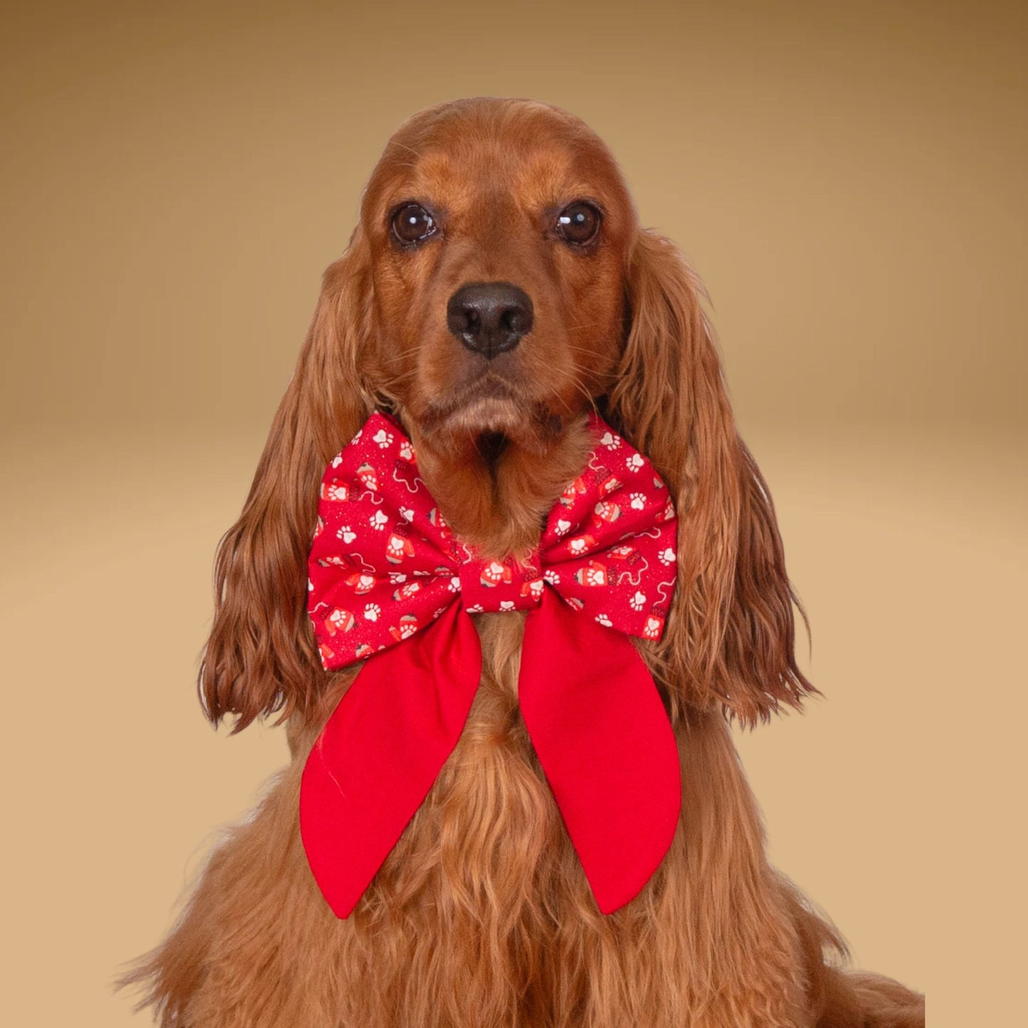 Sailor Bow Red Christmas Sailor Bow by Life for Pawz – Handmade for pets
