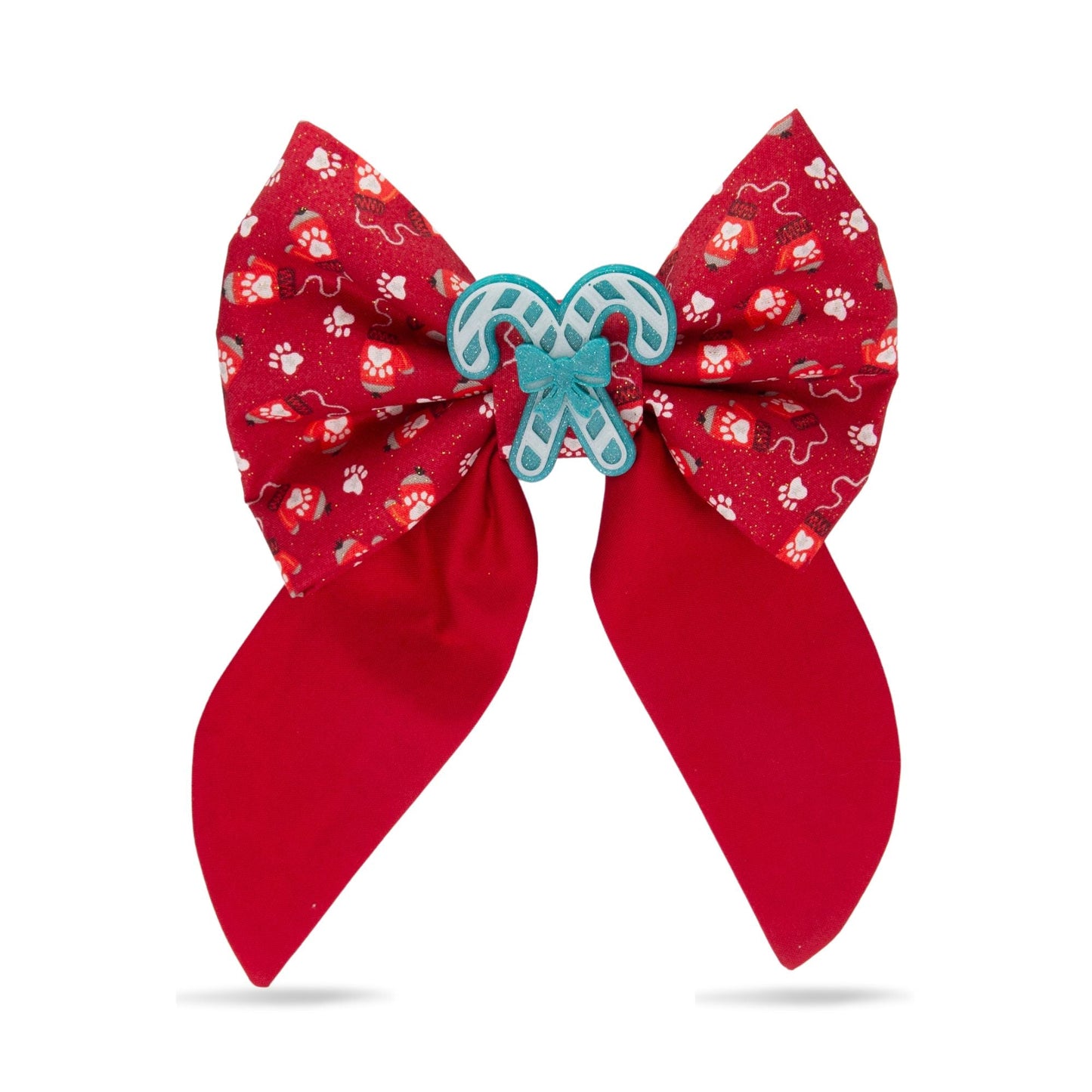 Sailor Bow Red Christmas Sailor Bow by Life for Pawz – Handmade for pets