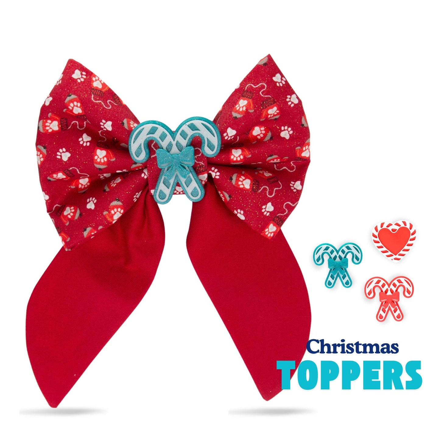 Sailor Bow Red Christmas Sailor Bow by Life for Pawz – Handmade for pets