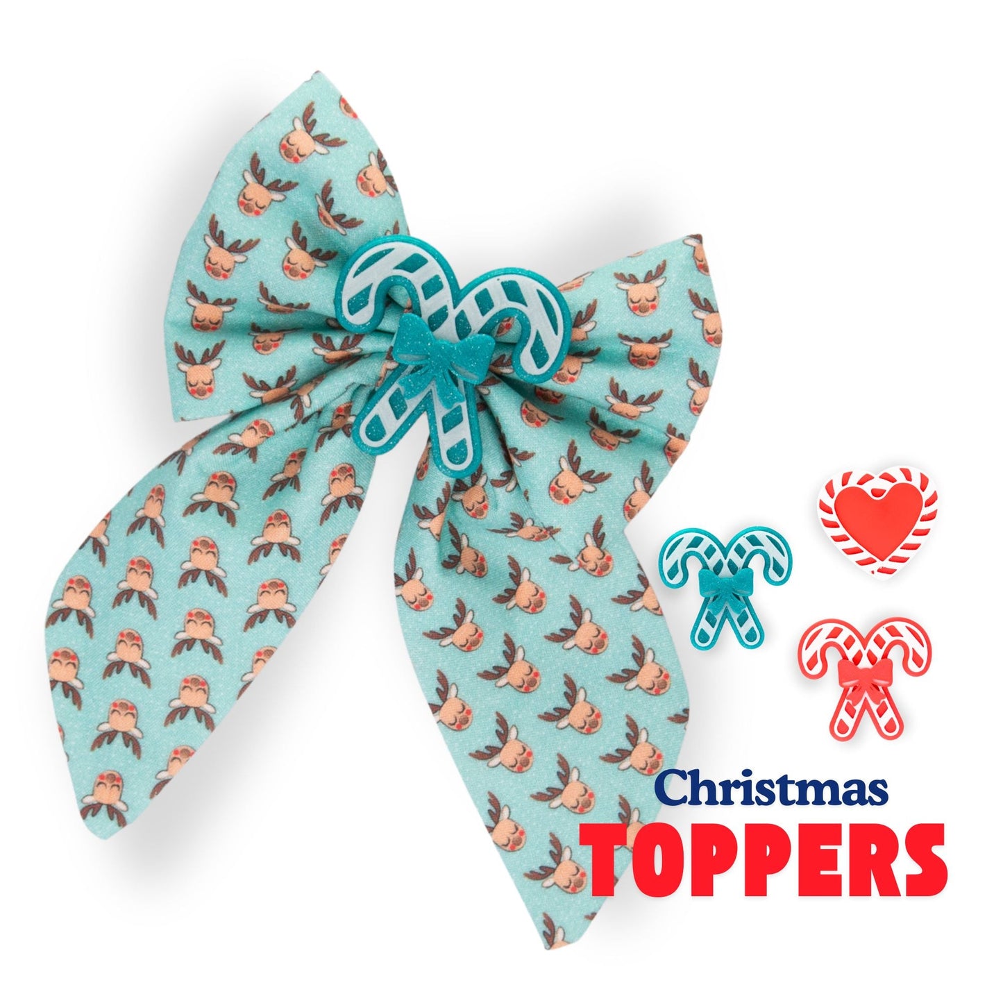 Sailor Bow Teal Reindeer Sailor Bow by Life for Pawz – Handmade for pets