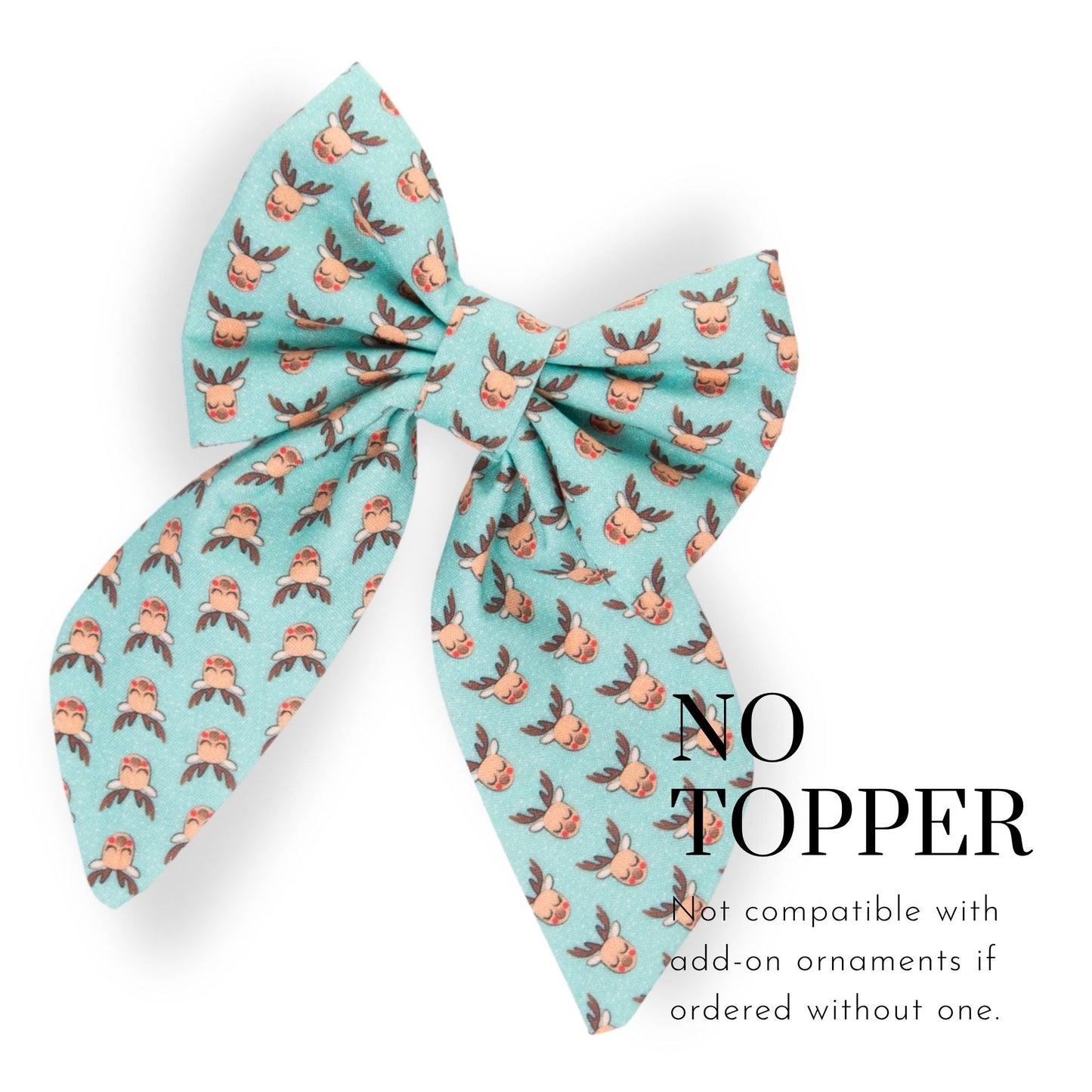 Sailor Bow Teal Reindeer Sailor Bow by Life for Pawz – Handmade for pets