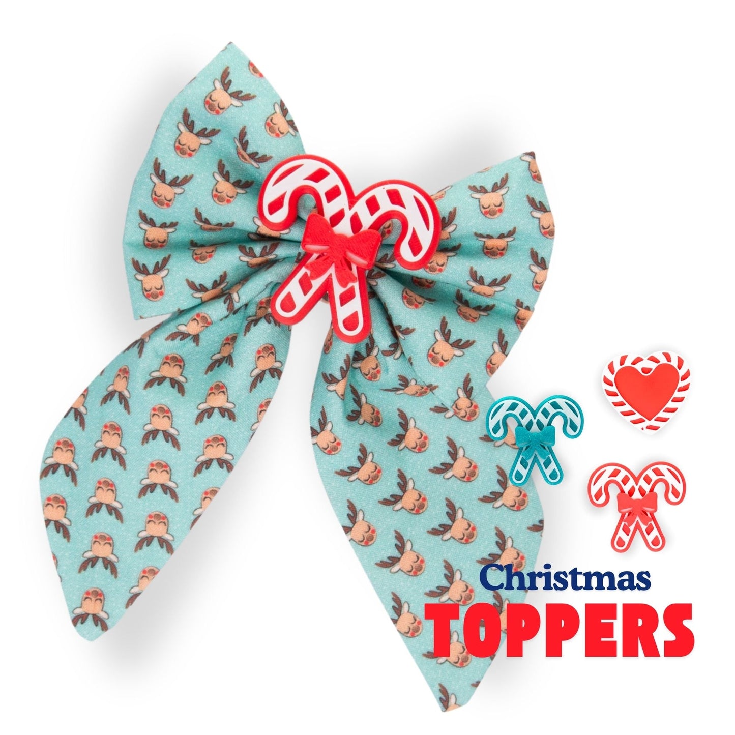 Sailor Bow Teal Reindeer Sailor Bow by Life for Pawz – Handmade for pets