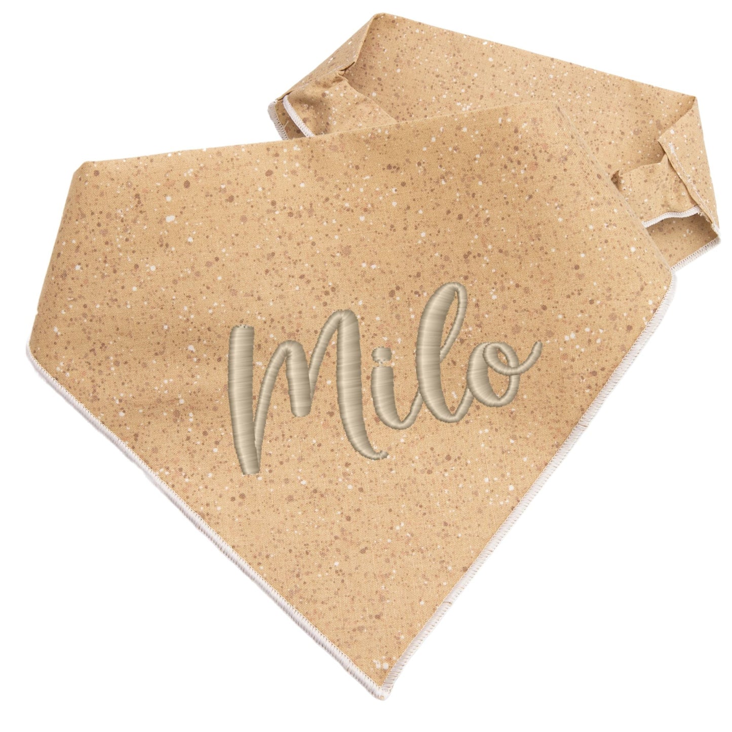 Dog bandana Sand Speckle Embroidered Scrunchie Dog Bandana - Life for Pawz -