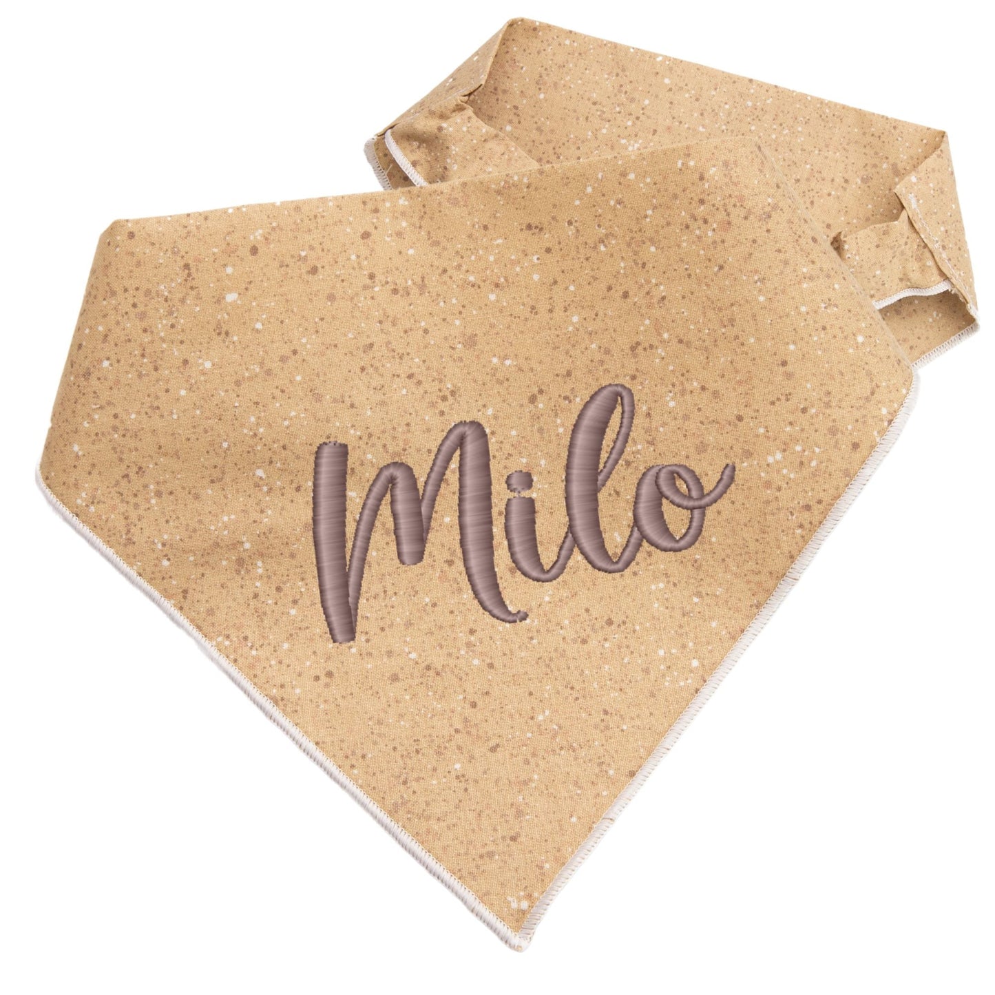 Dog bandana Sand Speckle Embroidered Scrunchie Dog Bandana - Life for Pawz -