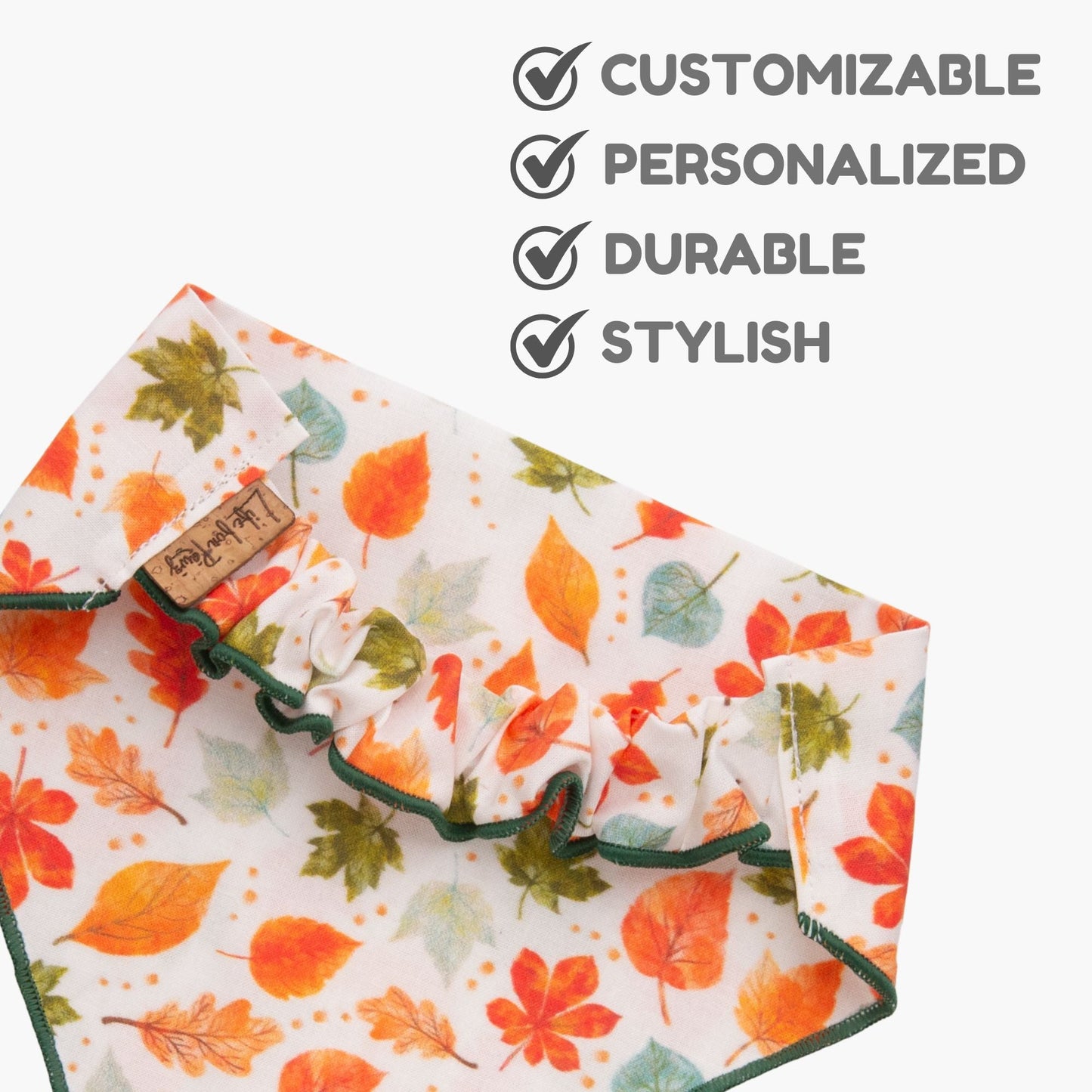 Scrunchie Bandanas Autumn Leaves by Life for Pawz – Handmade for pets