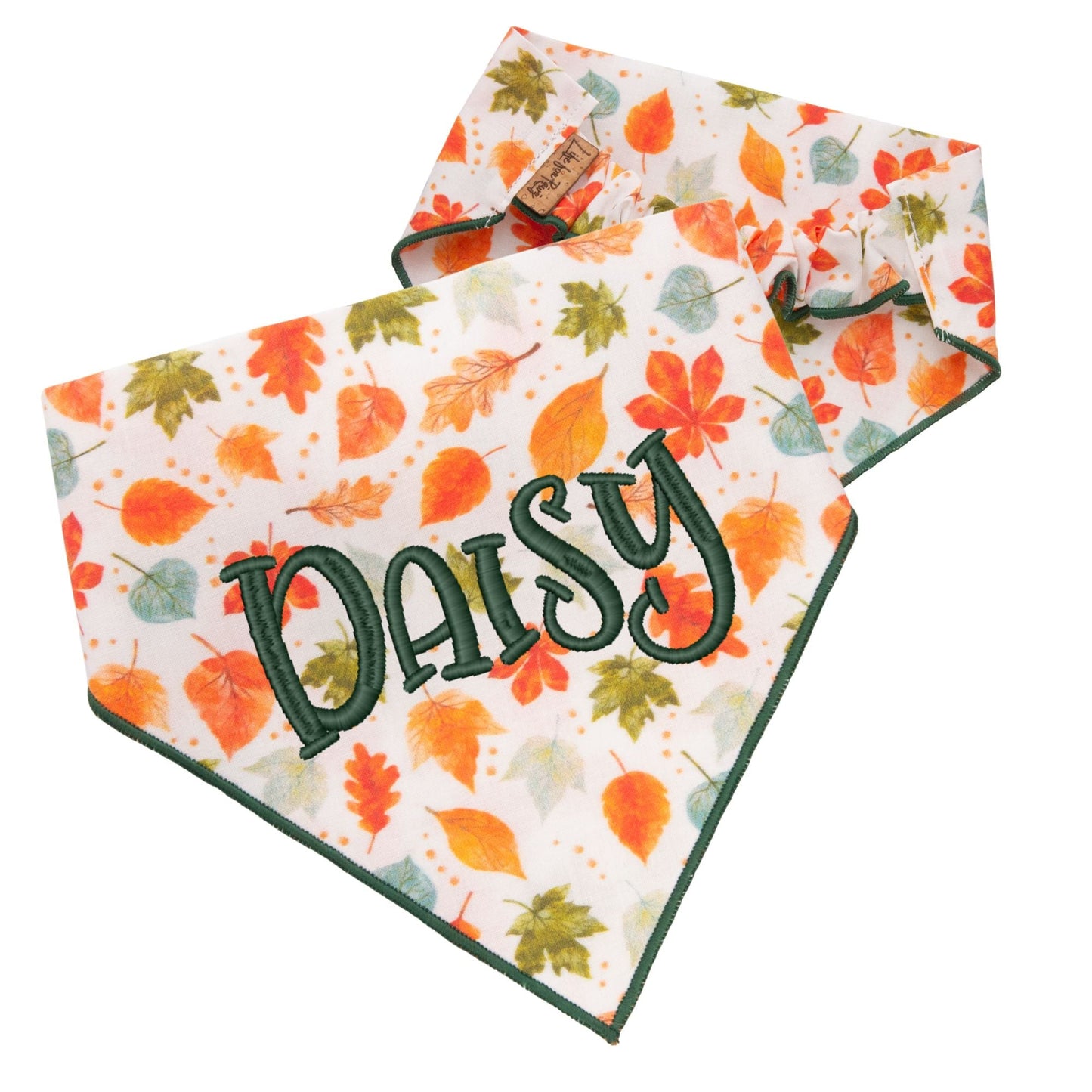 Scrunchie Bandanas Autumn Leaves by Life for Pawz – Handmade for pets