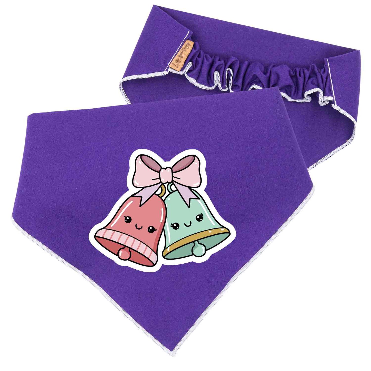 Scrunchie Bandanas Christmas Bells Scrunchie Dog Bandana by Life for Pawz – Handmade for pets