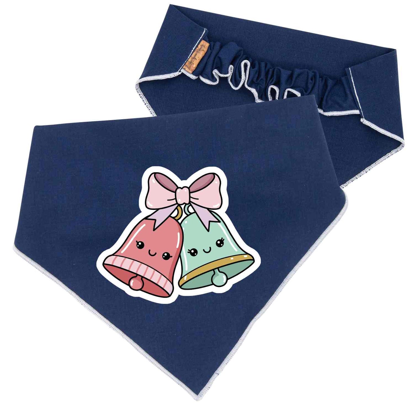 Scrunchie Bandanas Christmas Bells Scrunchie Dog Bandana by Life for Pawz – Handmade for pets