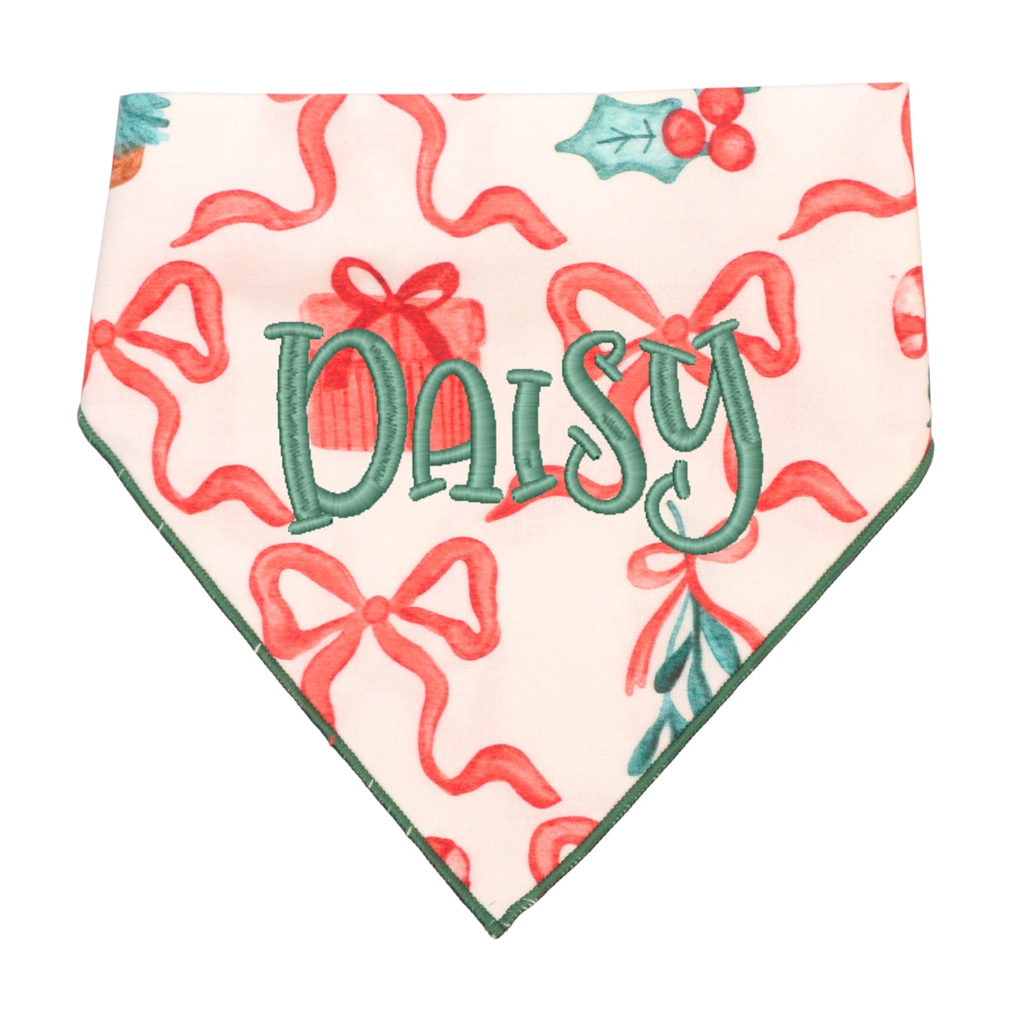 Scrunchie Bandanas Christmas Bows Scrunchie Bandana by Life for Pawz – Handmade for pets
