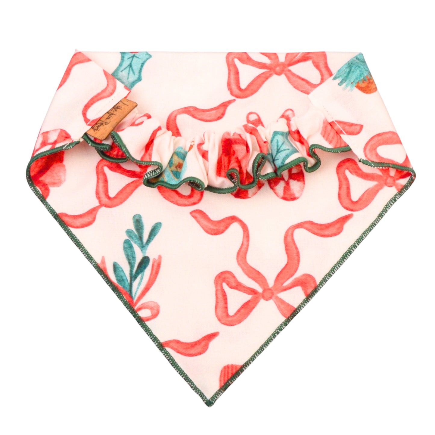 Scrunchie Bandanas Christmas Bows Scrunchie Bandana by Life for Pawz – Handmade for pets