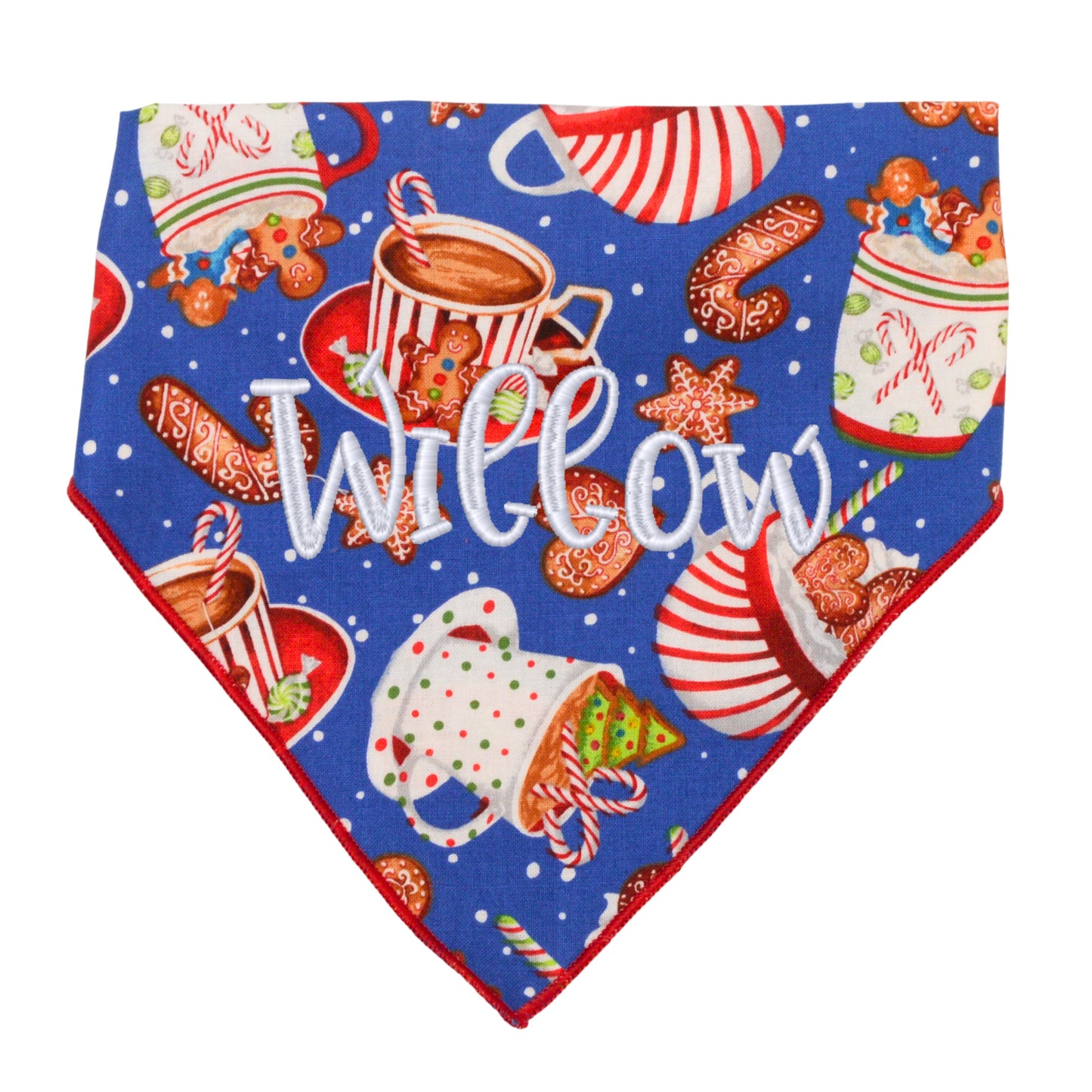 Scrunchie Bandanas Christmas Cocoa Scrunchie Bandana by Life for Pawz – Handmade for pets