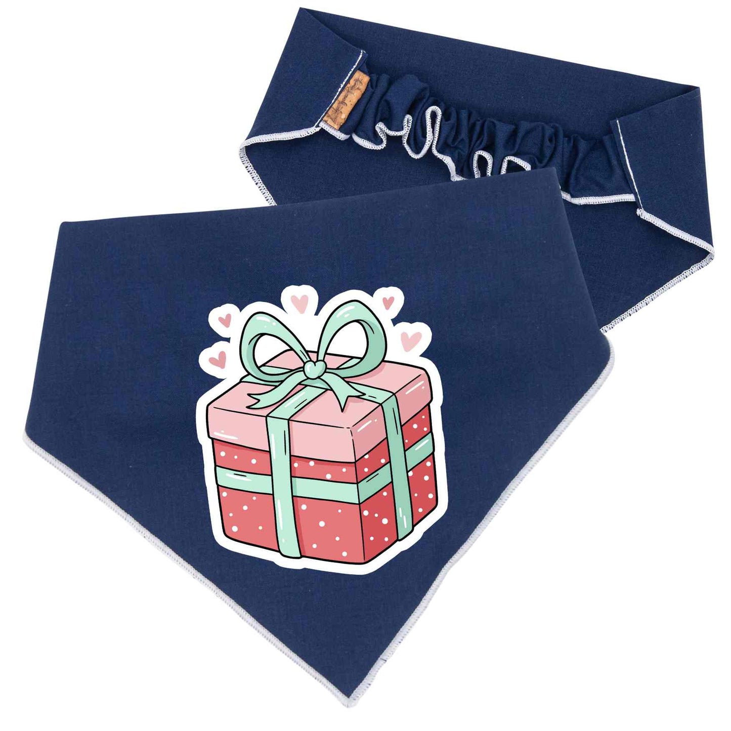 Scrunchie Bandanas Christmas Gift Box Scrunchie Dog Bandana by Life for Pawz – Handmade for pets