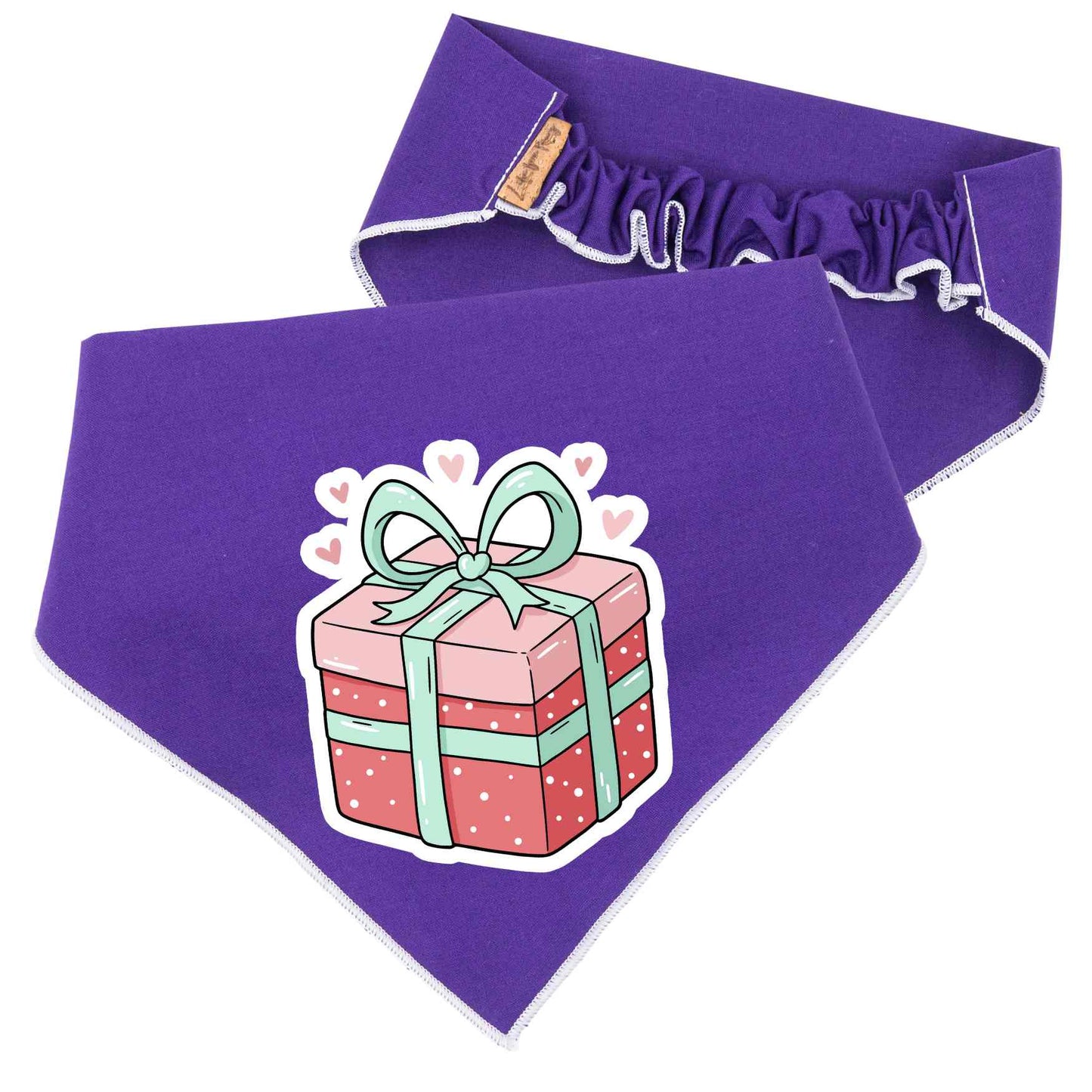 Scrunchie Bandanas Christmas Gift Box Scrunchie Dog Bandana by Life for Pawz – Handmade for pets