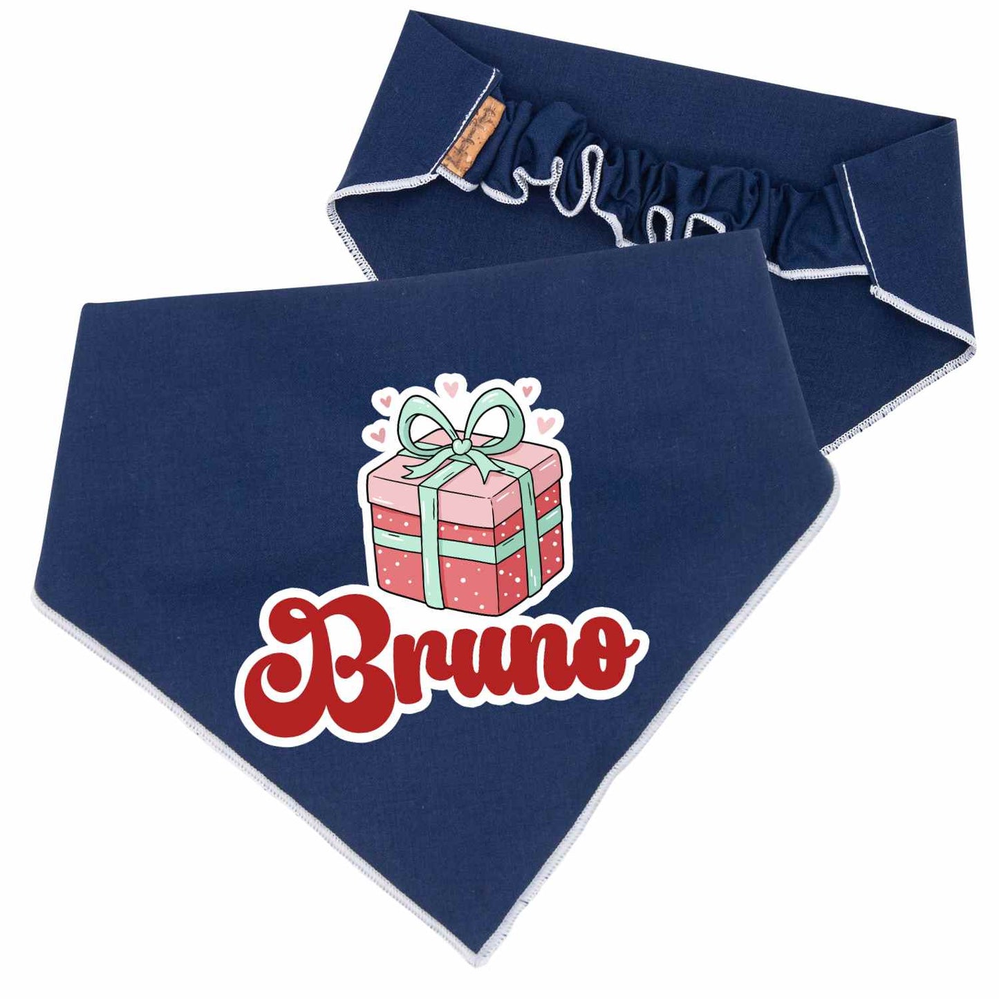 Scrunchie Bandanas Christmas Gift Box Scrunchie Dog Bandana by Life for Pawz – Handmade for pets