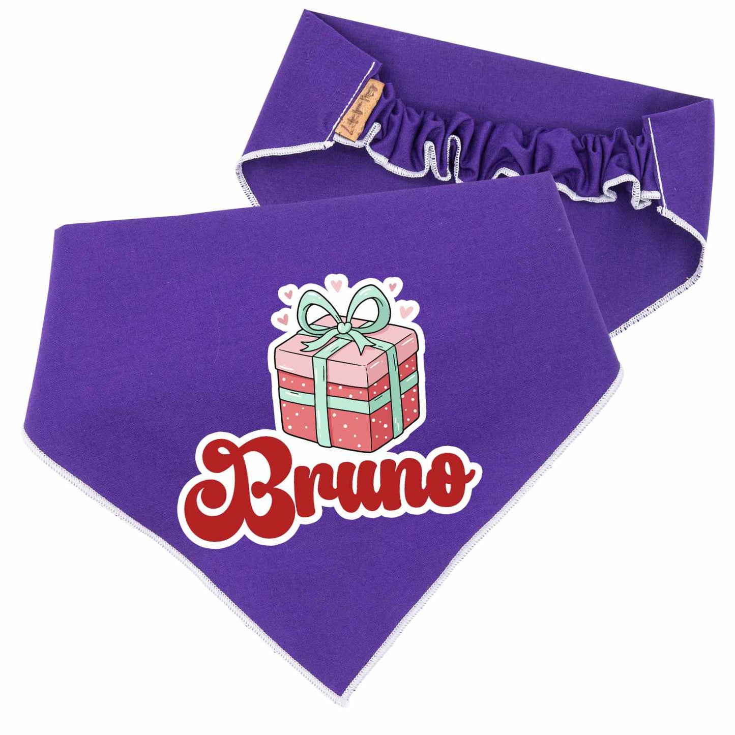 Scrunchie Bandanas Christmas Gift Box Scrunchie Dog Bandana by Life for Pawz – Handmade for pets