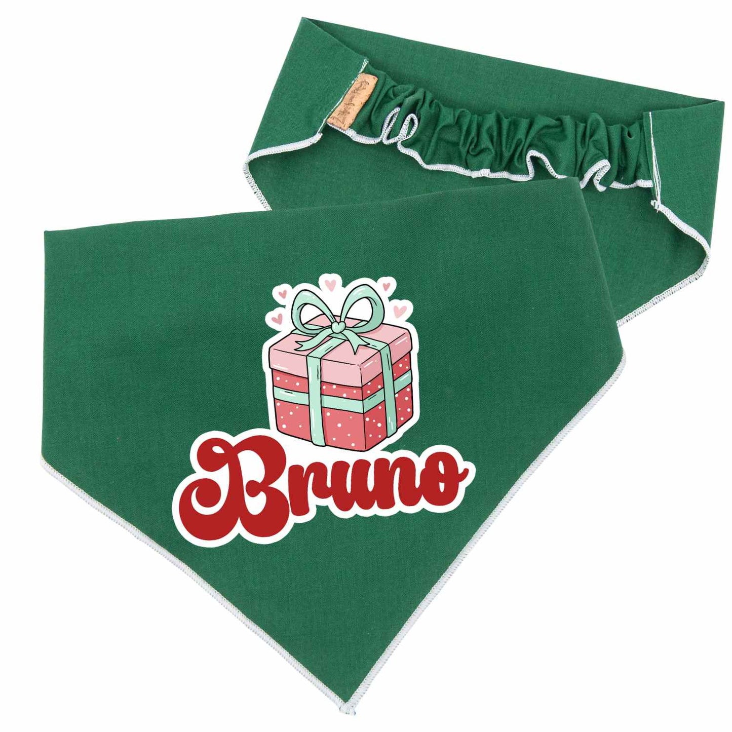 Scrunchie Bandanas Christmas Gift Box Scrunchie Dog Bandana by Life for Pawz – Handmade for pets