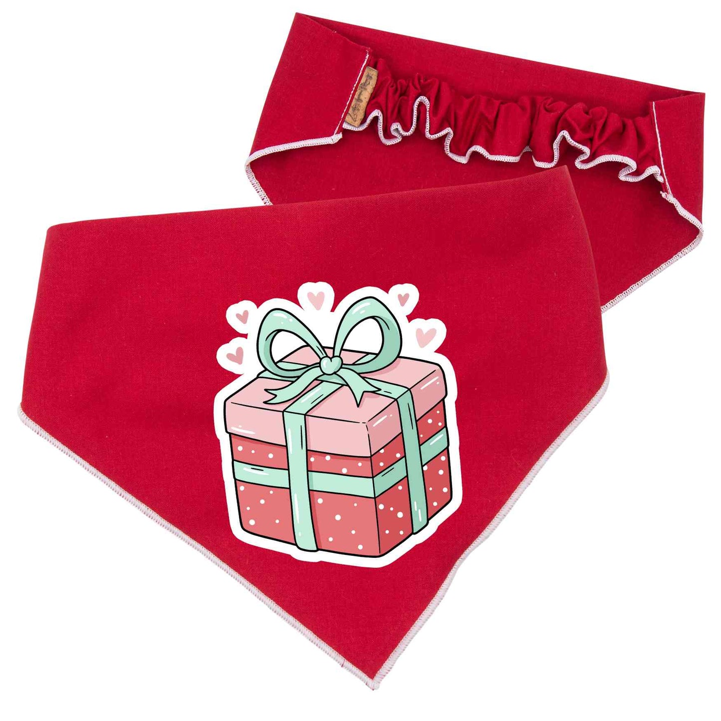 Scrunchie Bandanas Christmas Gift Box Scrunchie Dog Bandana by Life for Pawz – Handmade for pets