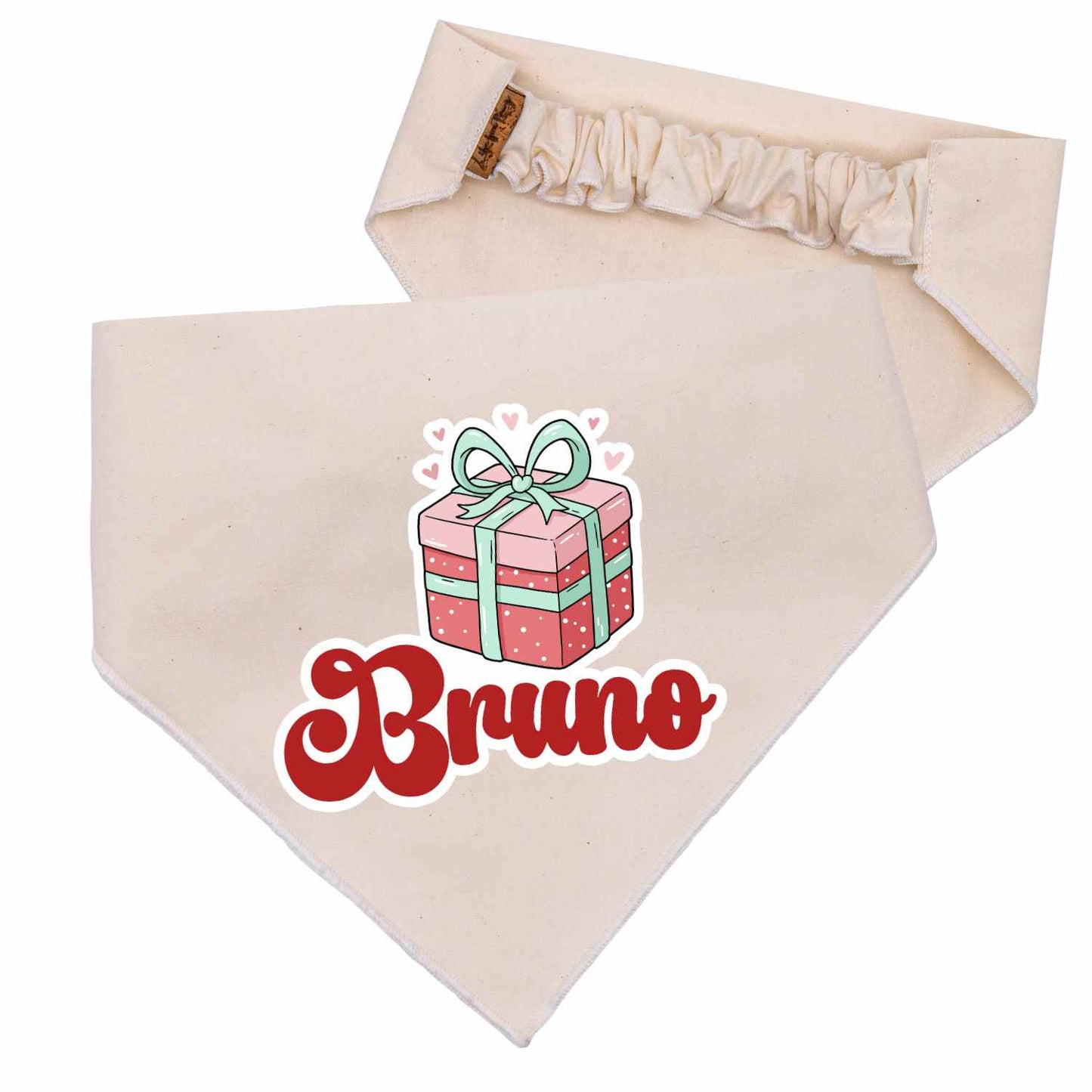 Scrunchie Bandanas Christmas Gift Box Scrunchie Dog Bandana by Life for Pawz – Handmade for pets