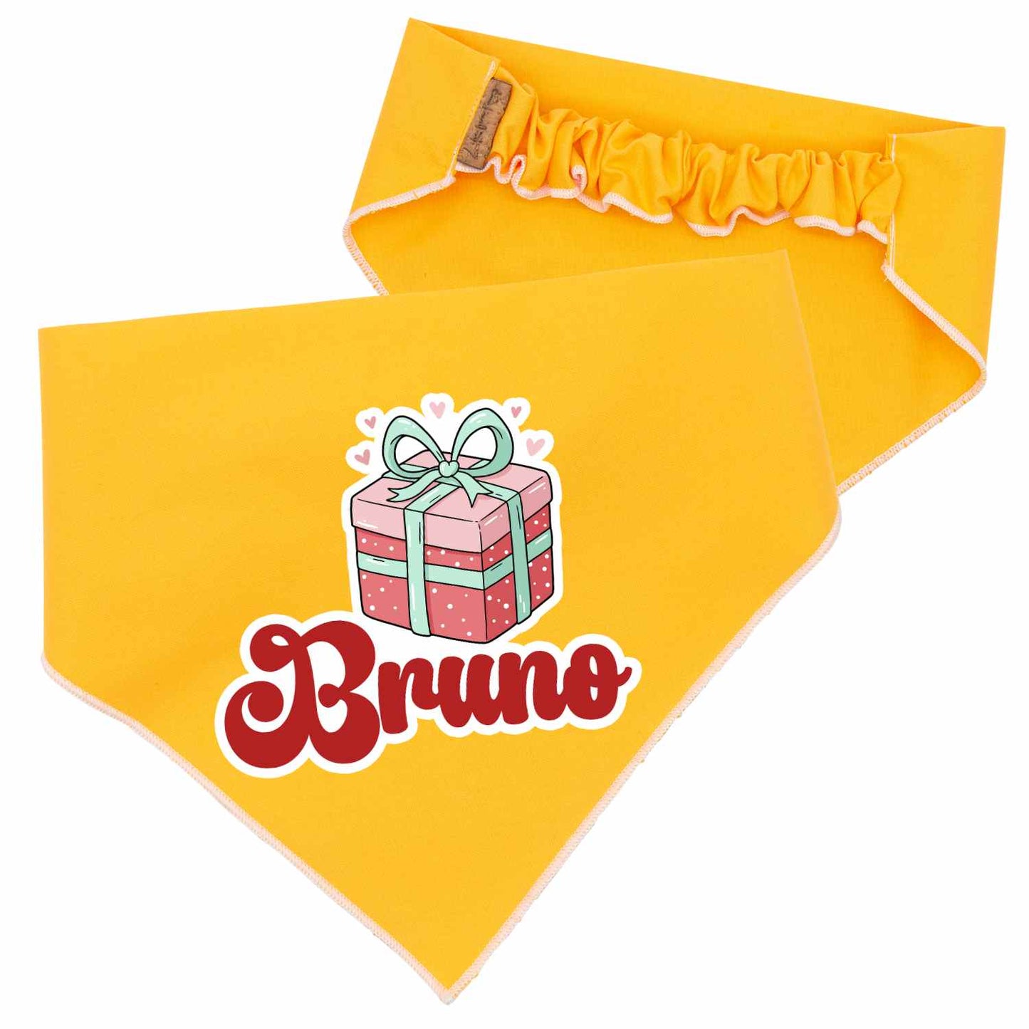 Scrunchie Bandanas Christmas Gift Box Scrunchie Dog Bandana by Life for Pawz – Handmade for pets