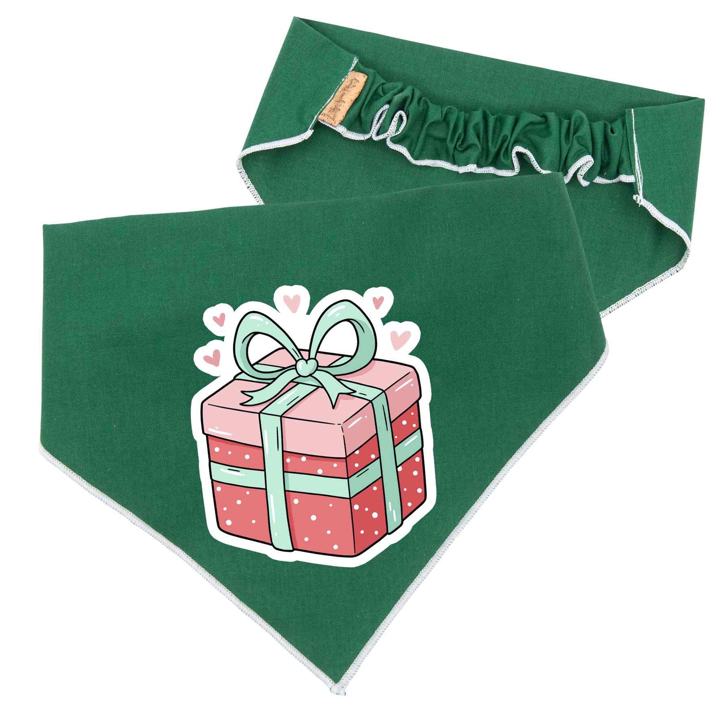 Scrunchie Bandanas Christmas Gift Box Scrunchie Dog Bandana by Life for Pawz – Handmade for pets