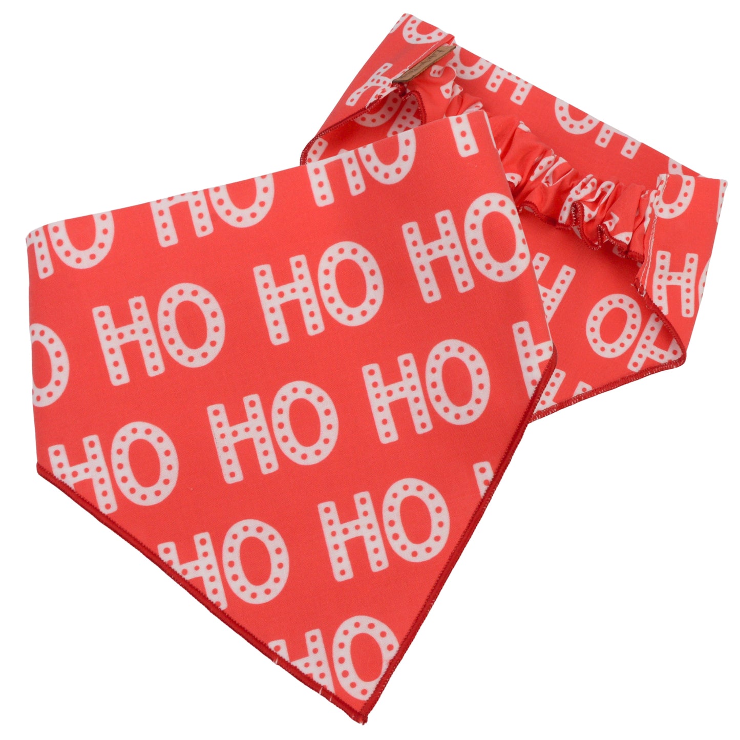 Scrunchie Bandanas Christmas Ho Ho Ho Scrunchie Bandana by Life for Pawz – Handmade for pets