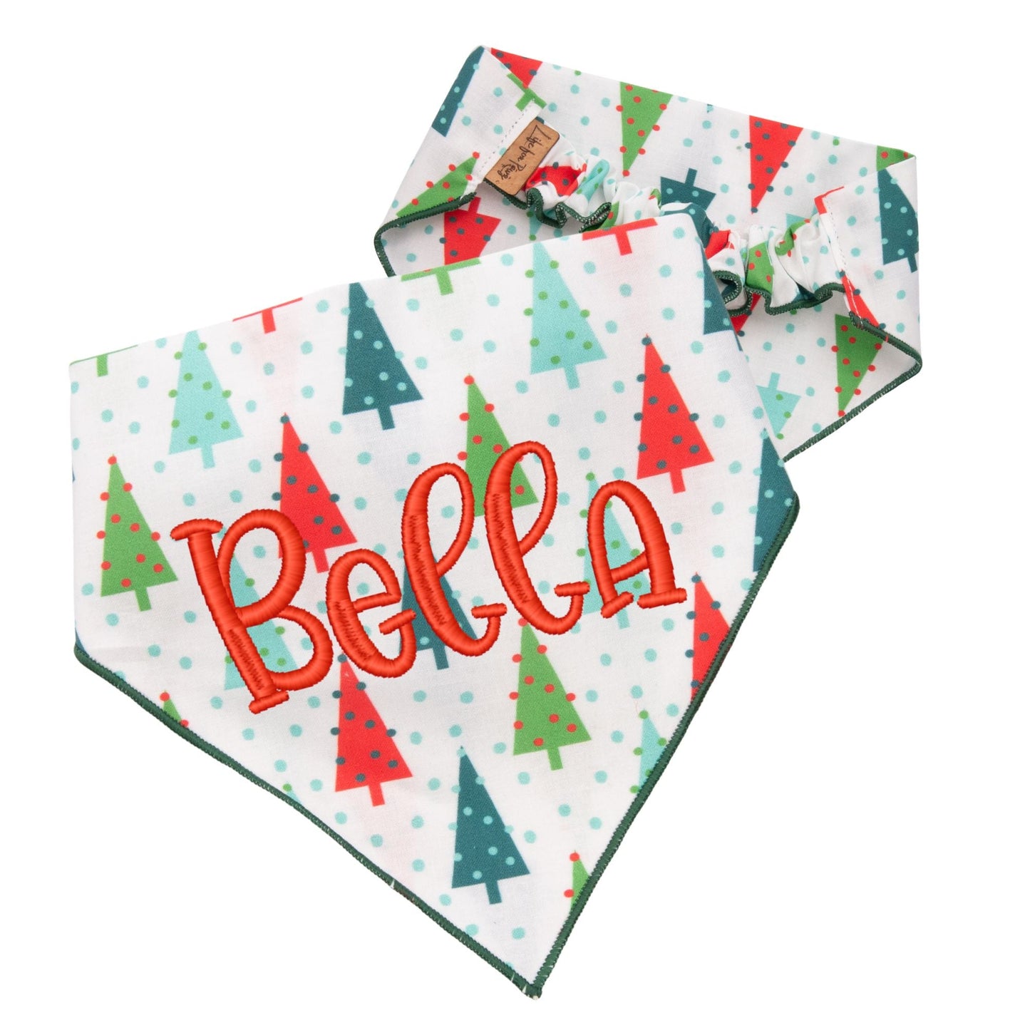 Scrunchie Bandanas Christmas Trees by Life for Pawz – Handmade for pets