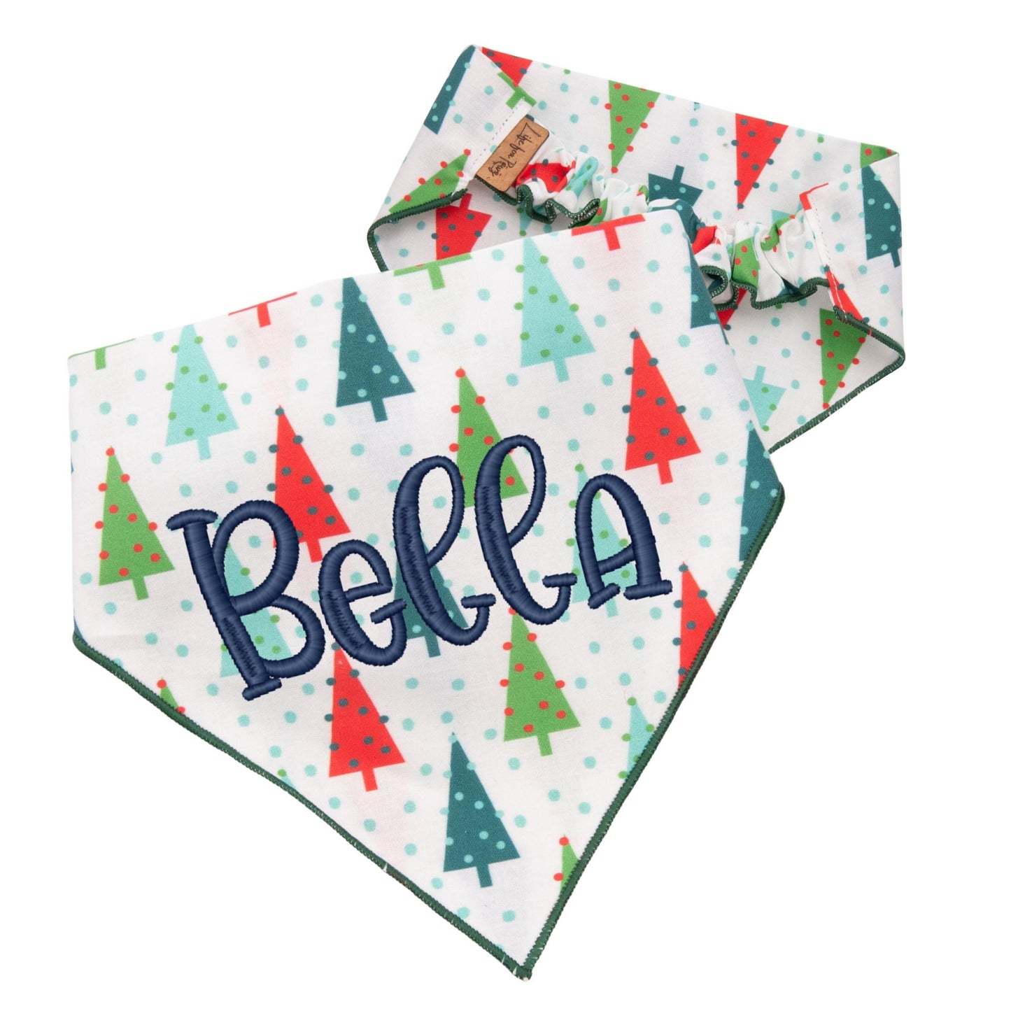 Scrunchie Bandanas Christmas Trees by Life for Pawz – Handmade for pets