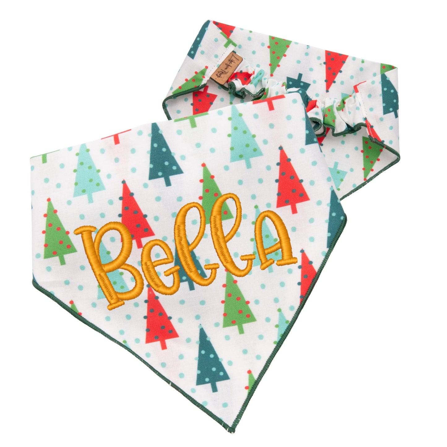 Scrunchie Bandanas Christmas Trees by Life for Pawz – Handmade for pets