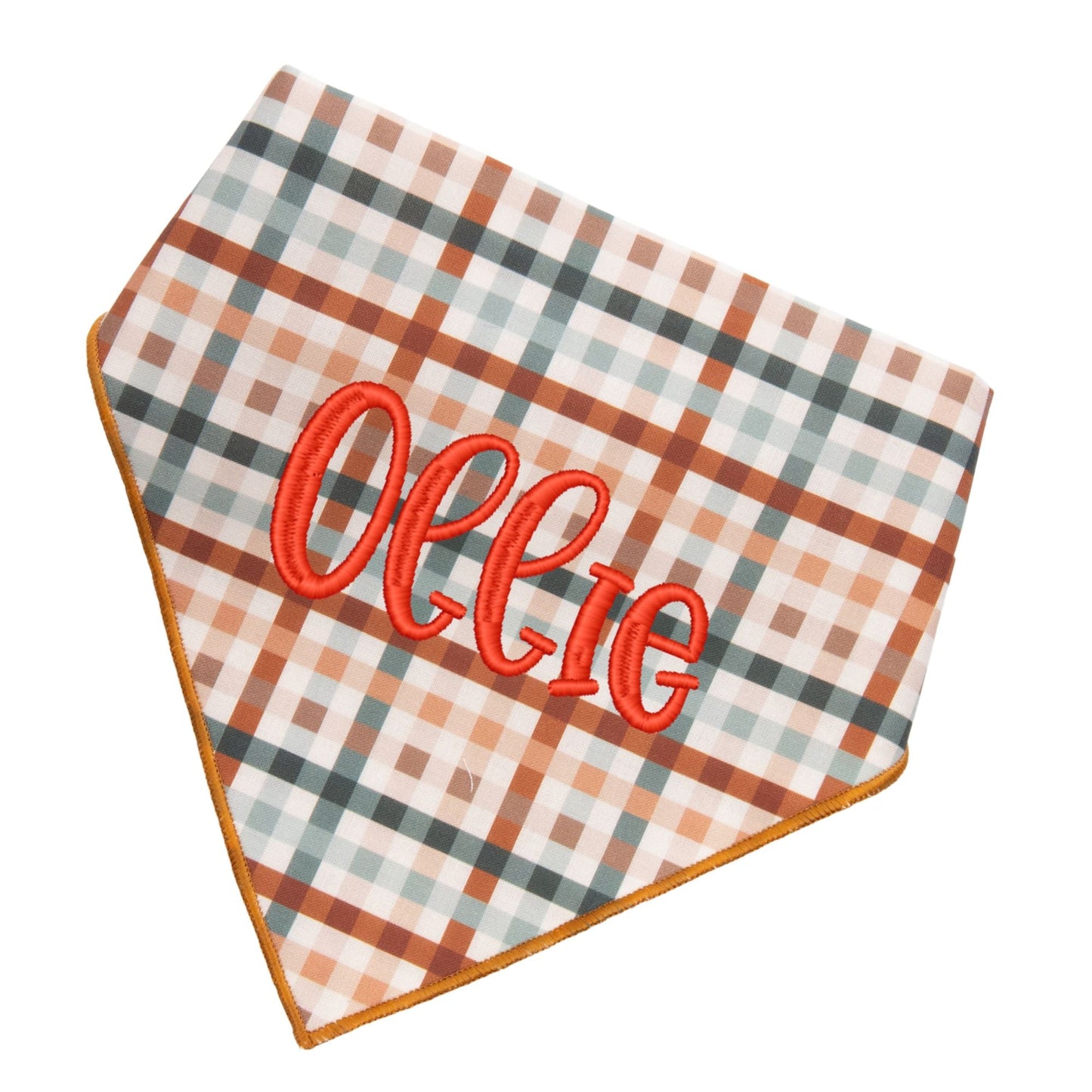 Scrunchie Bandanas Fall Plaid by Life for Pawz – Handmade for pets