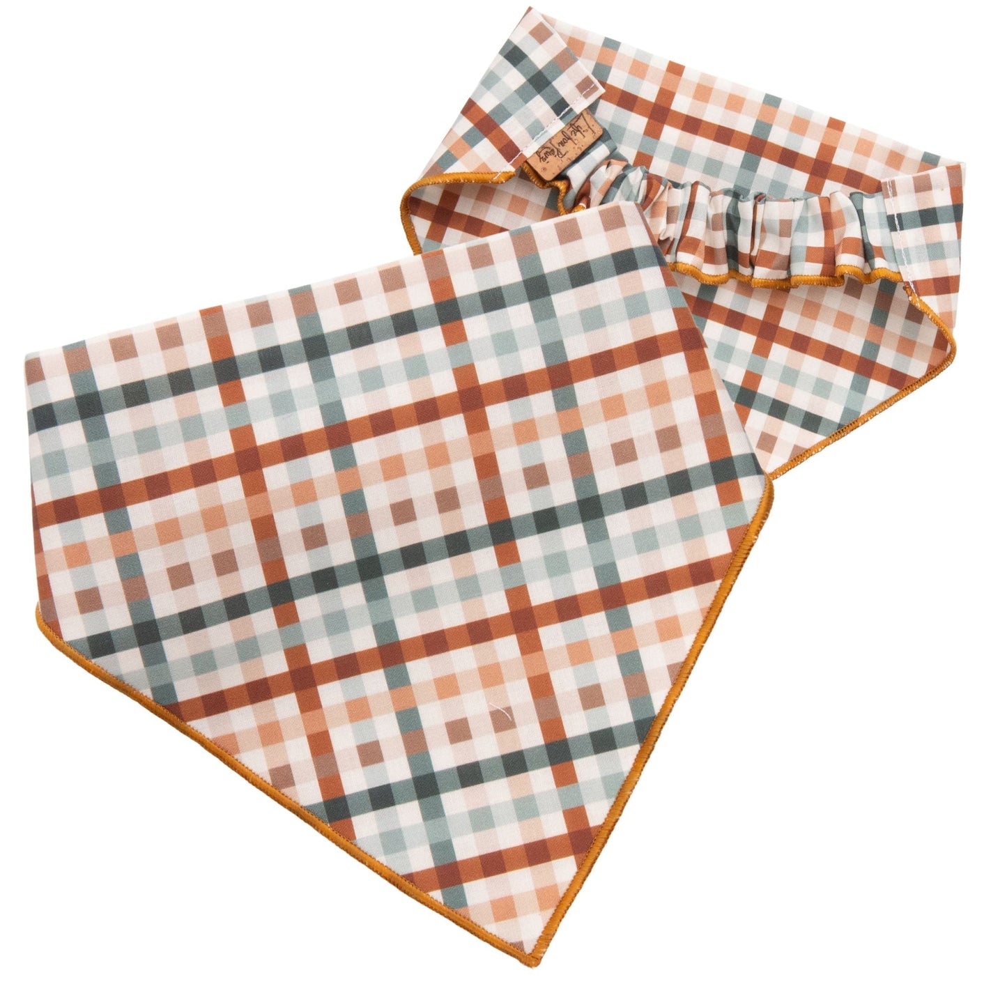 Scrunchie Bandanas Fall Plaid by Life for Pawz – Handmade for pets