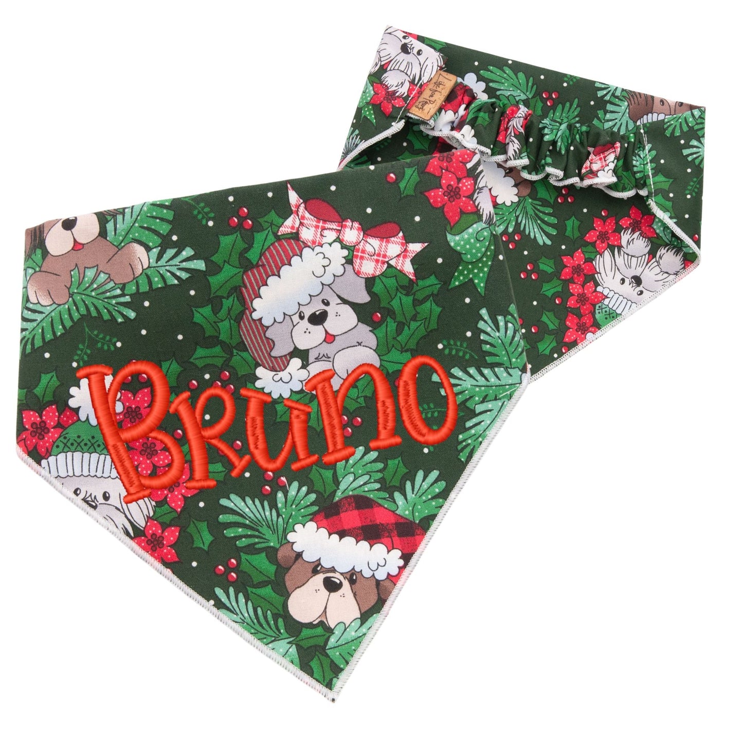 Scrunchie Bandanas Holiday Puppies by Life for Pawz – Handmade for pets