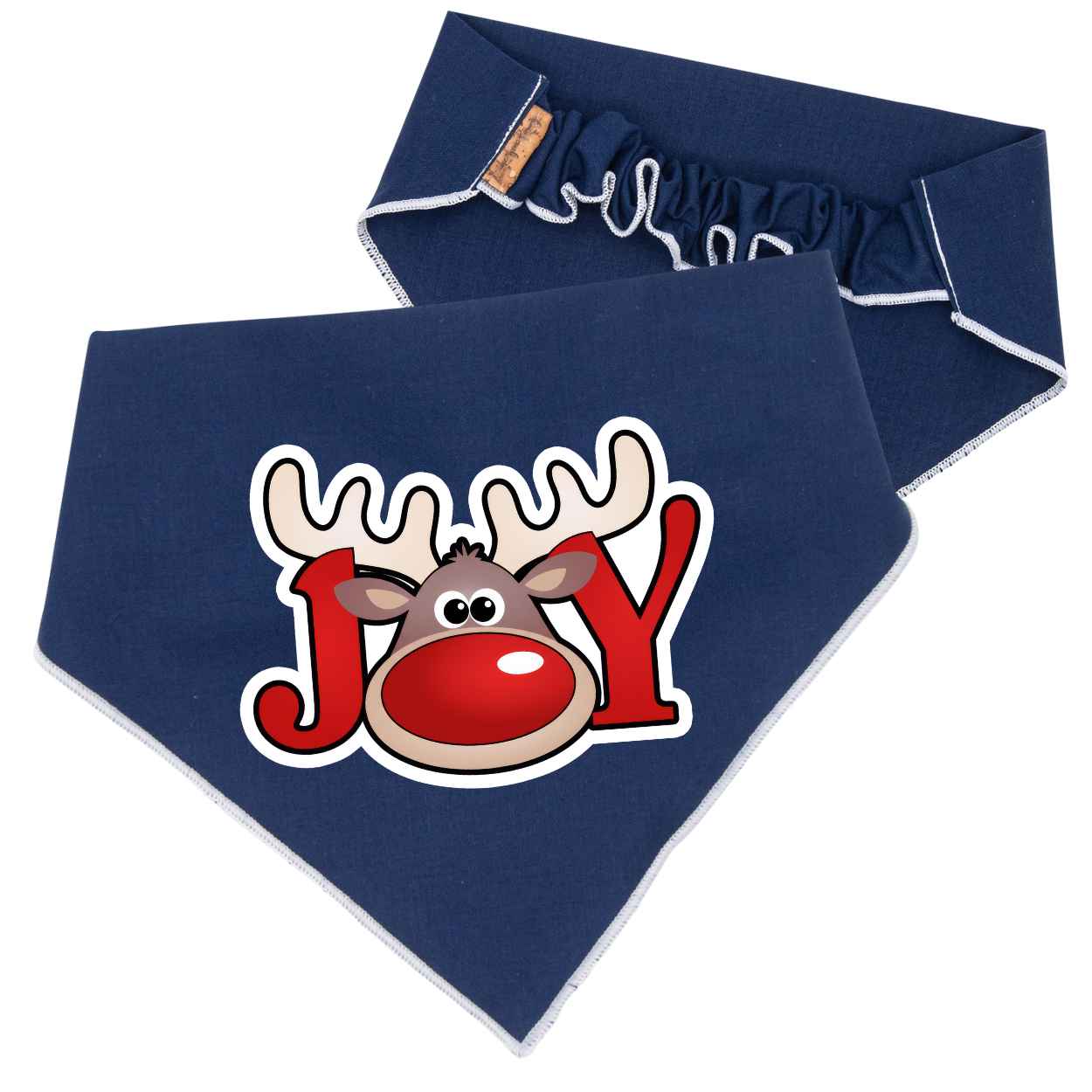 Scrunchie Bandanas Reindeer Joy Scrunchie Dog Bandana by Life for Pawz – Handmade for pets