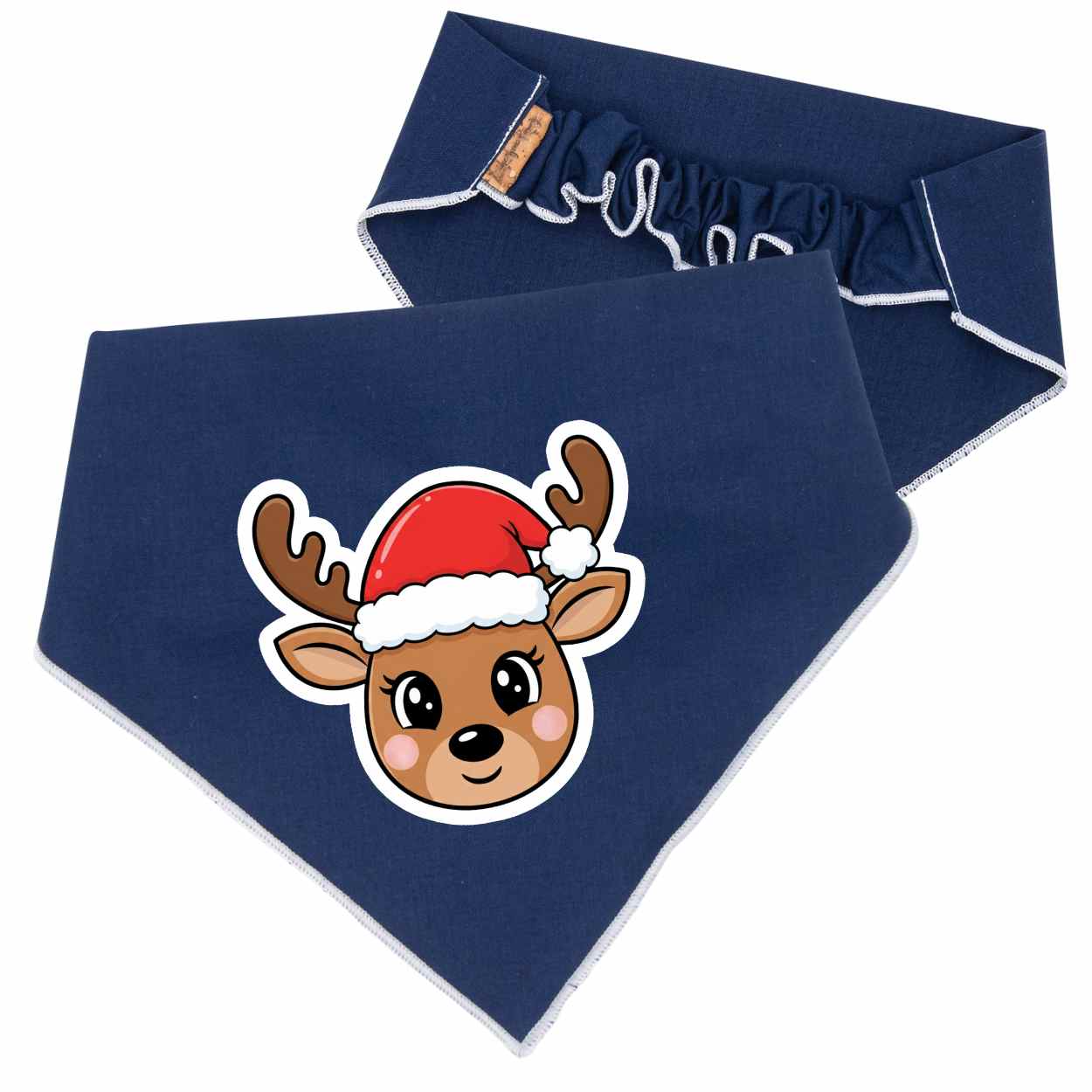 Scrunchie Bandanas Reindeer Scrunchie Christmas Dog Bandana by Life for Pawz – Handmade for pets