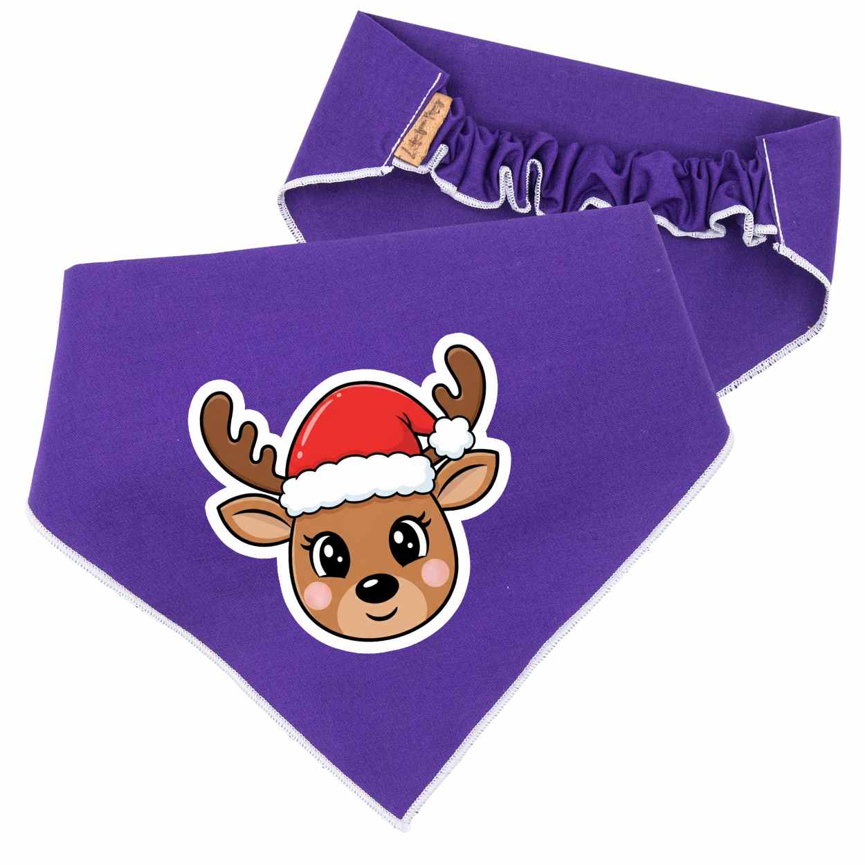 Scrunchie Bandanas Reindeer Scrunchie Christmas Dog Bandana by Life for Pawz – Handmade for pets